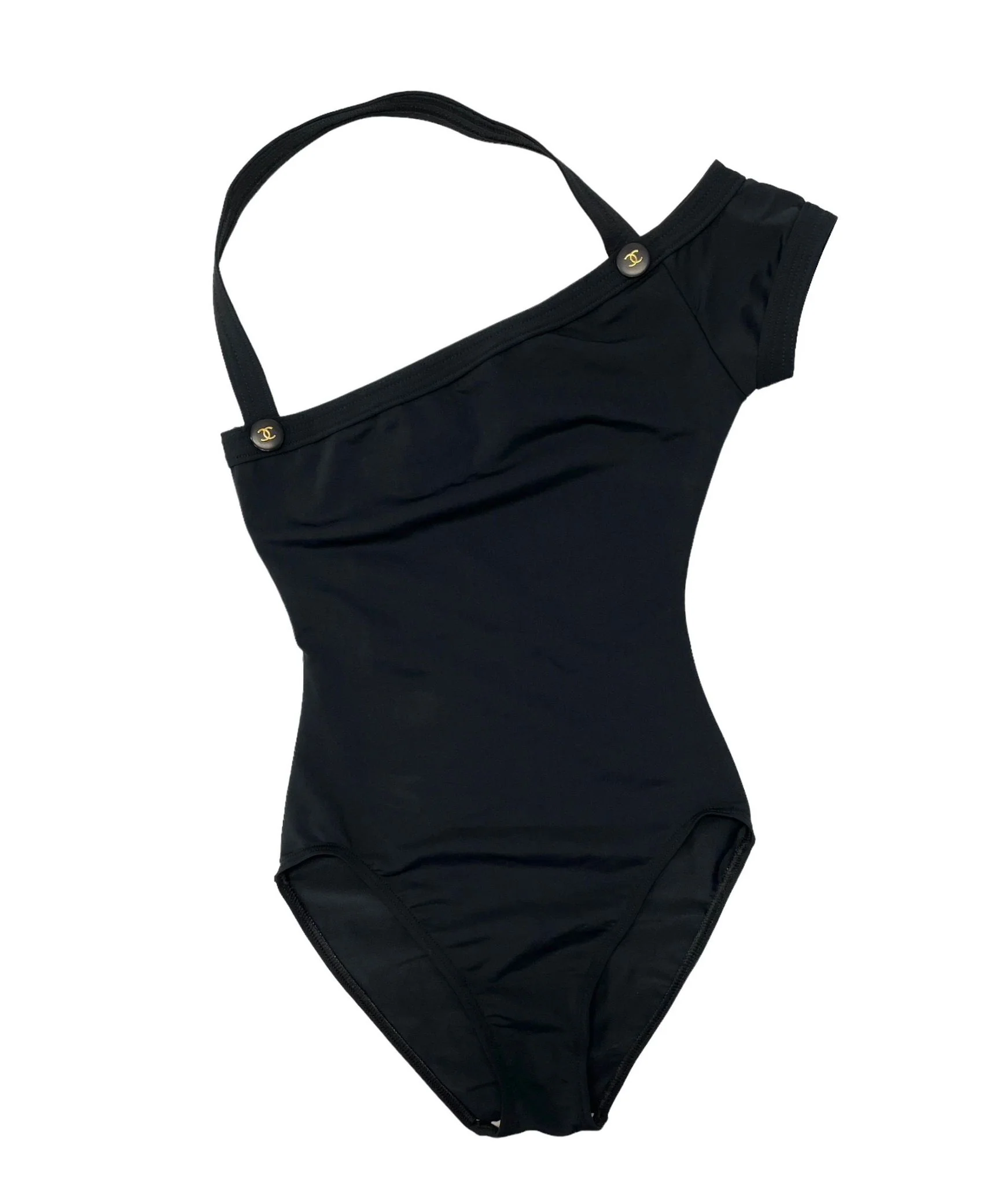 Chanel Black Logo One Piece