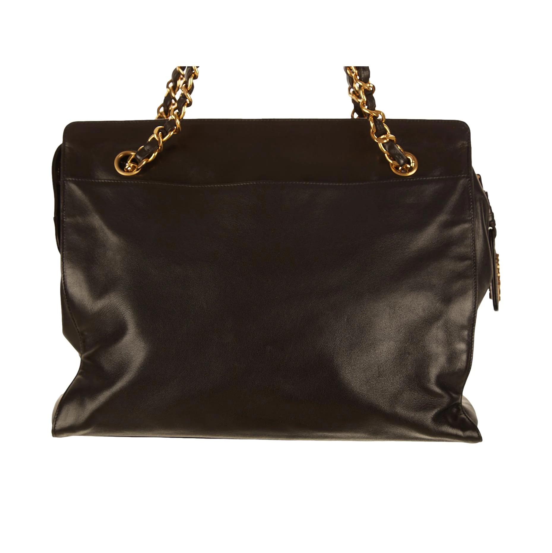 Chanel Black Logo Shoulder Bag - Image 3