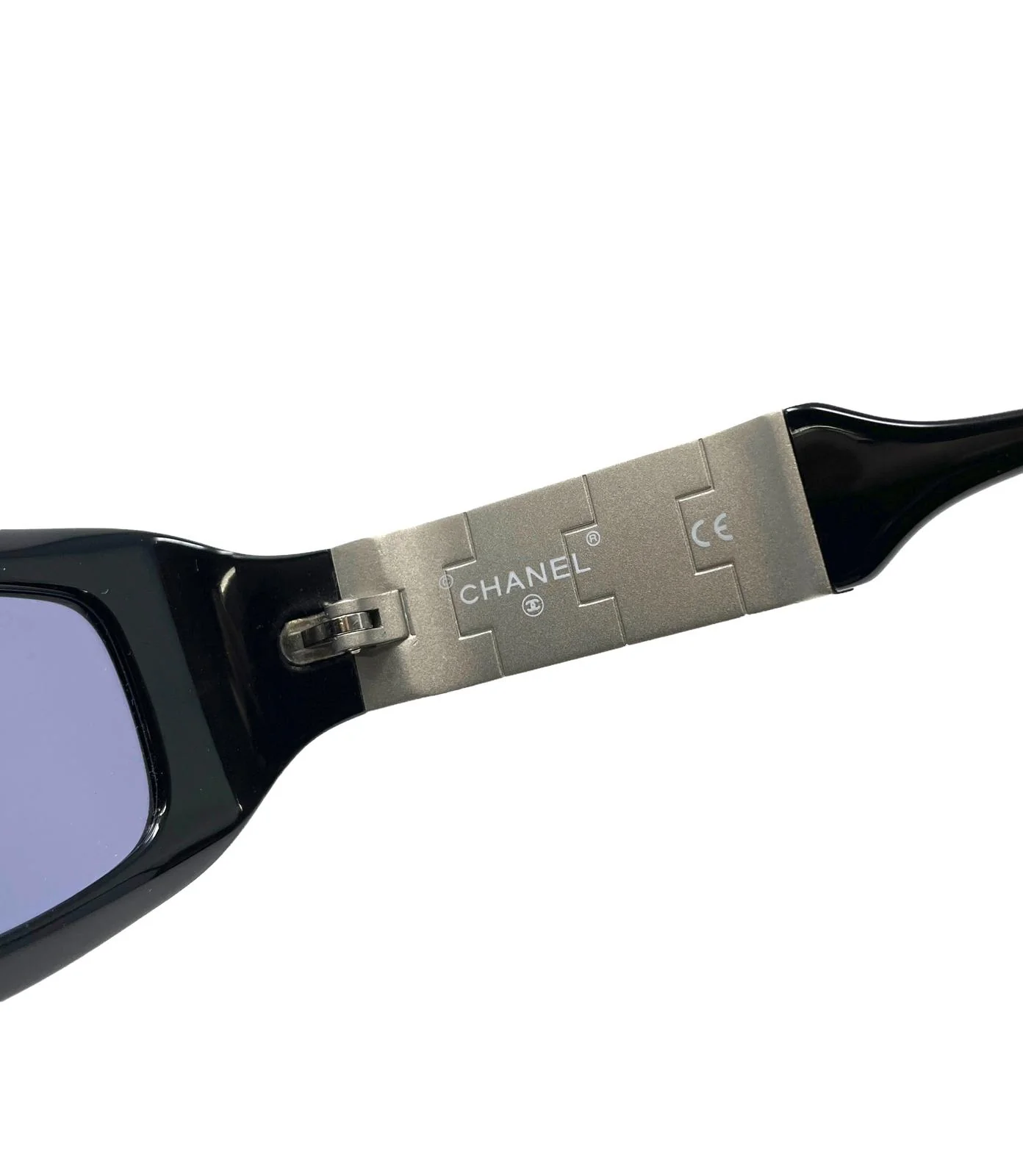 Chanel Black Logo Sunglasses - Image 3