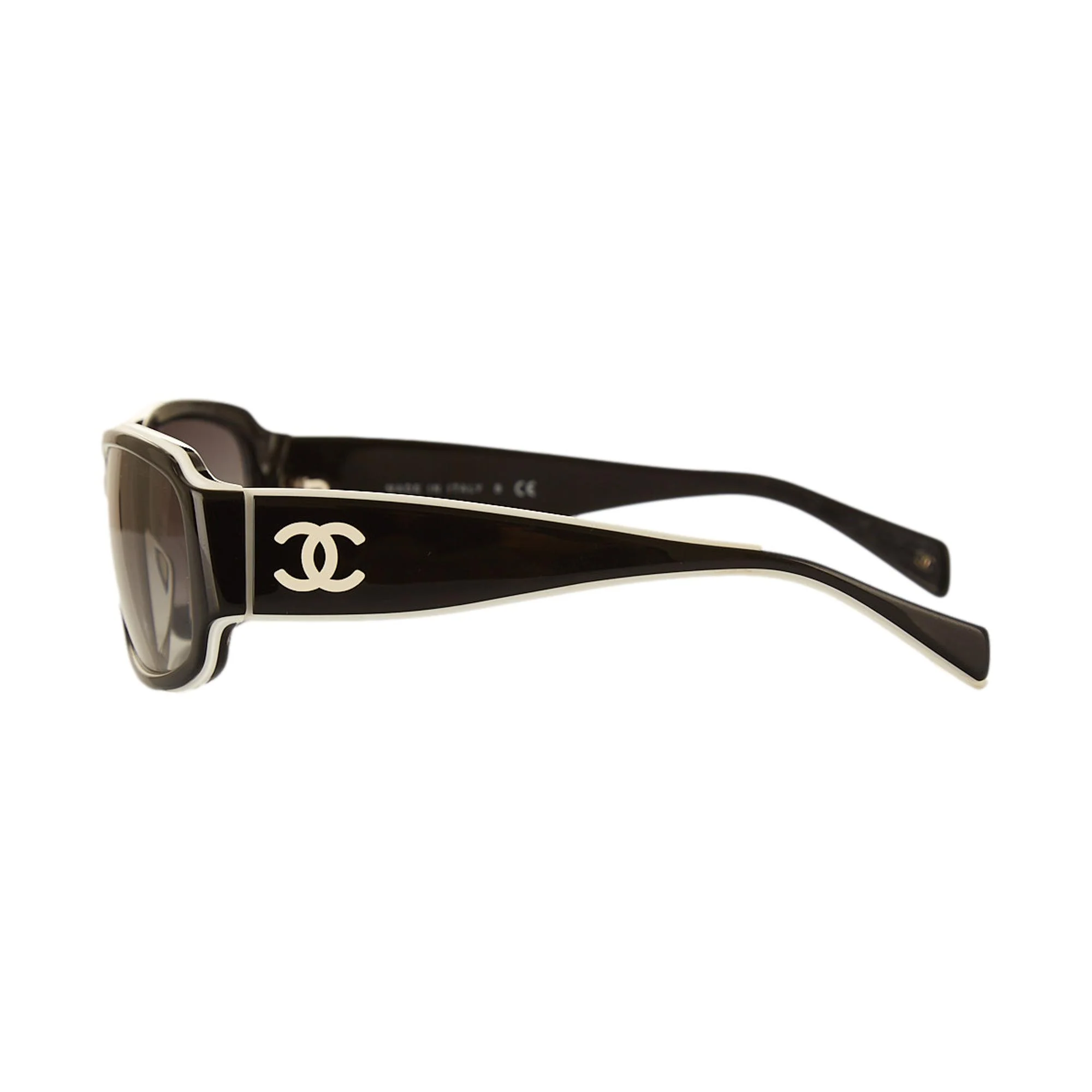 Chanel Black Logo Sunglasses - Image 3