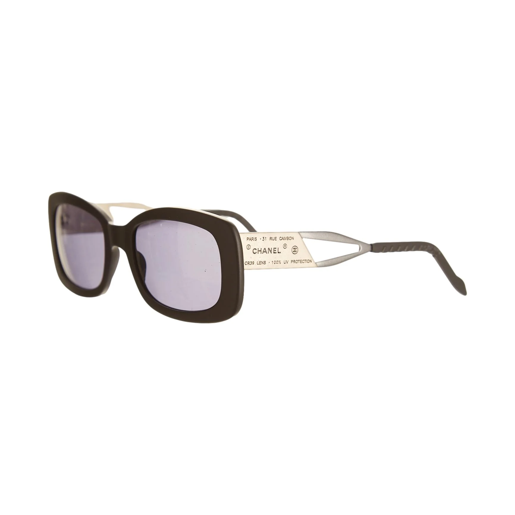 Chanel Black Logo Tag Sunglasses