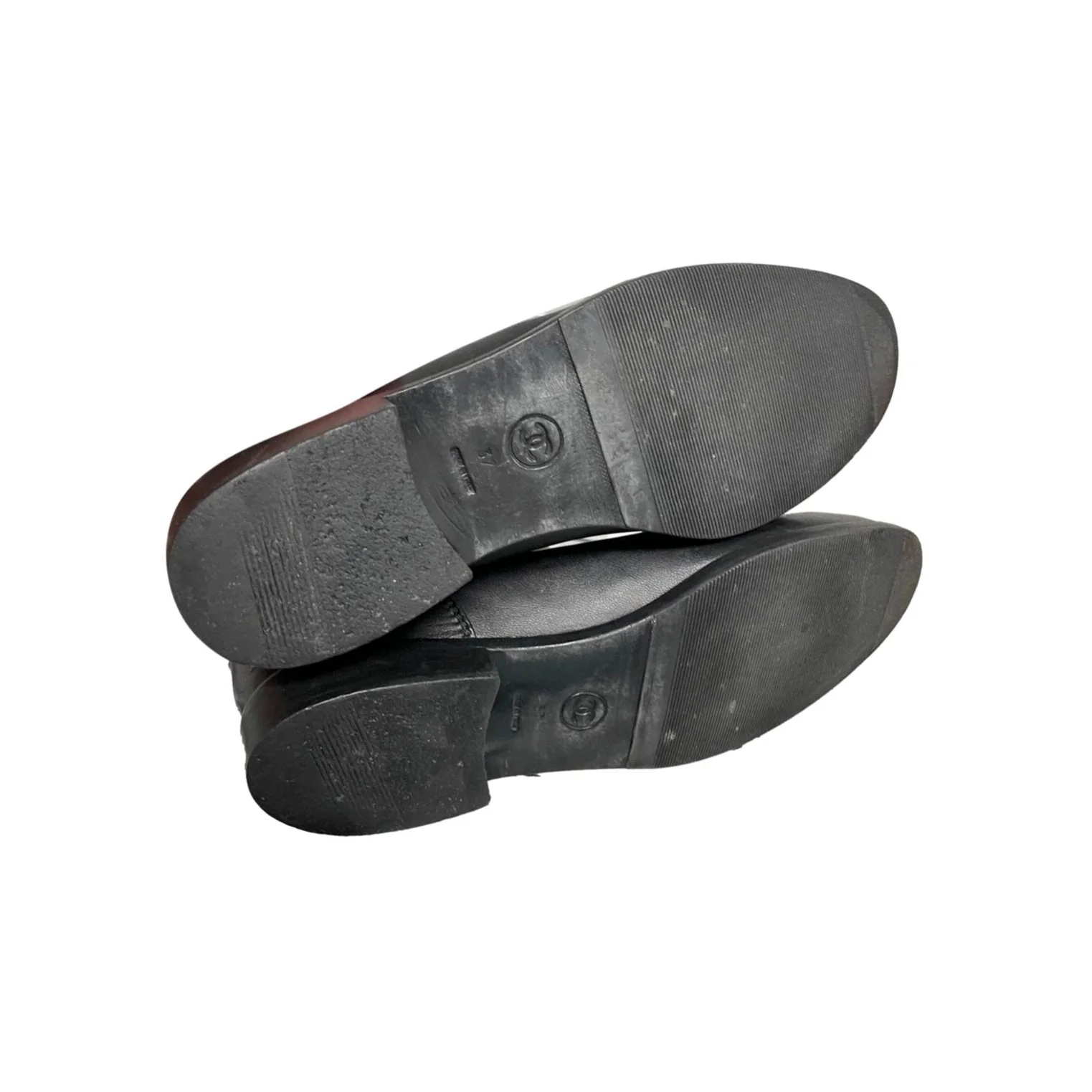 Chanel Black Logo Tall Boots - Image 3