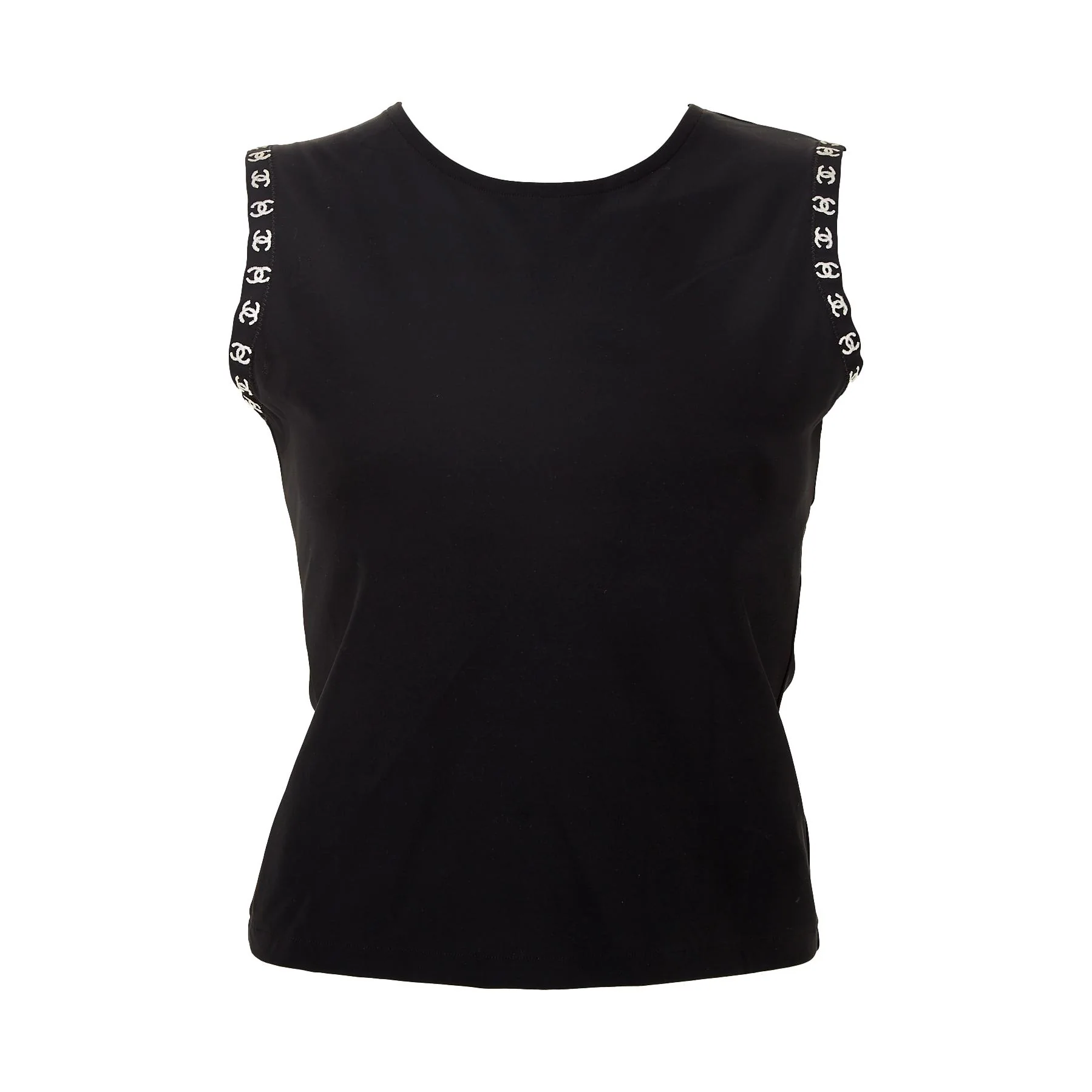 Chanel Black Logo Tank