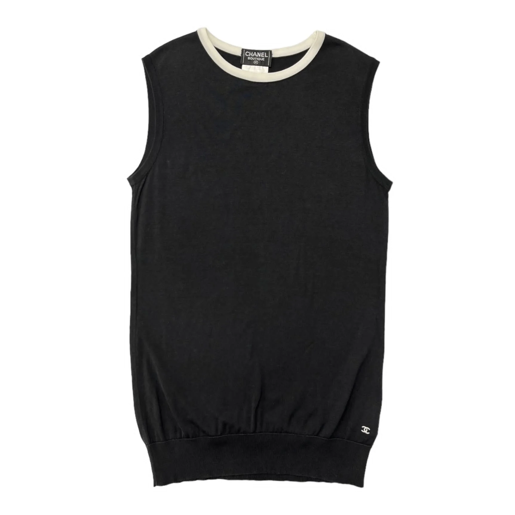 Chanel Black Logo Tank