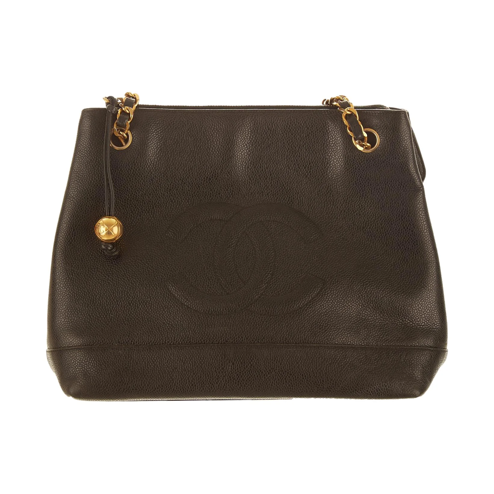 Chanel Black Logo Tote - Image 2