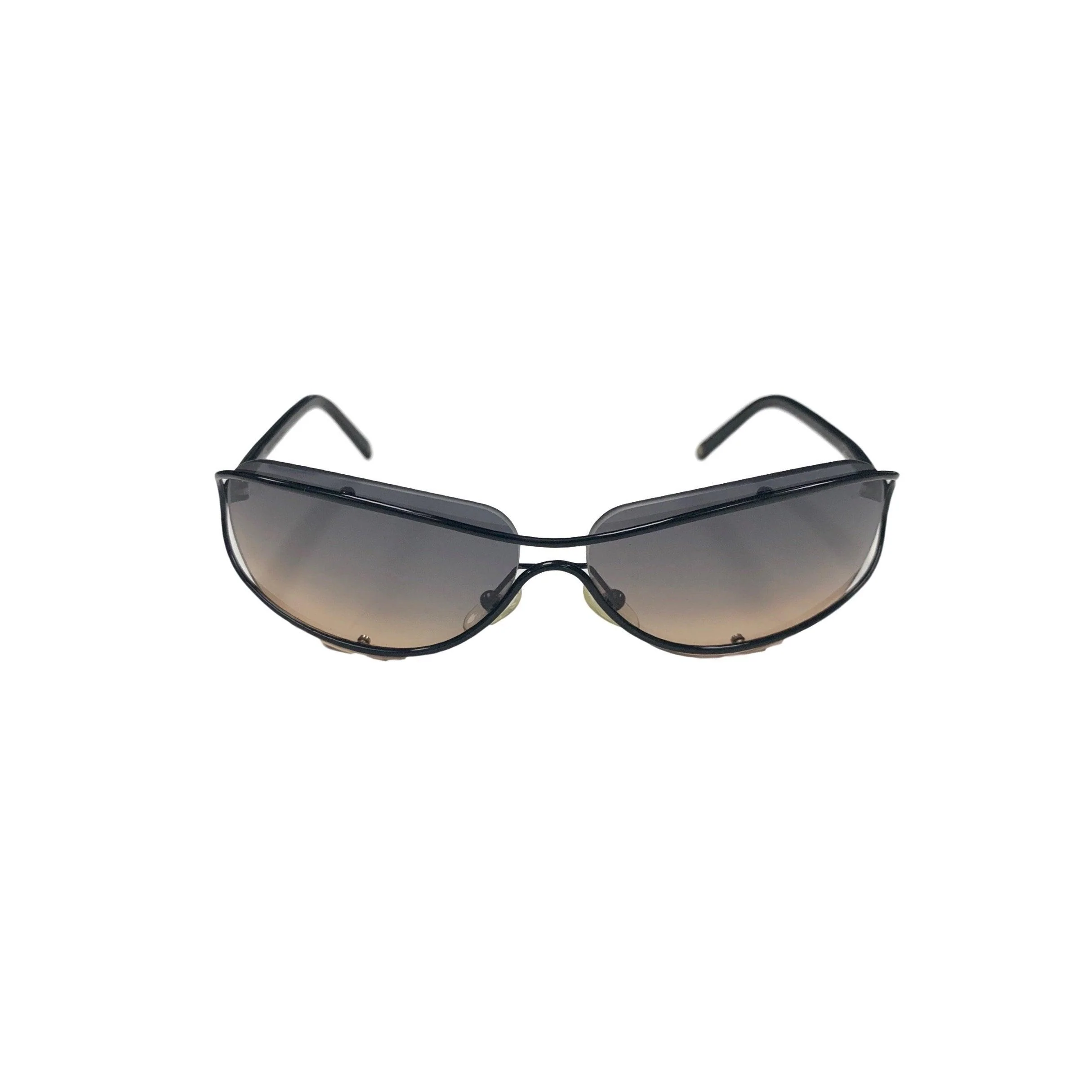 Chanel Black Metal Frame Sunglasses - Image 3