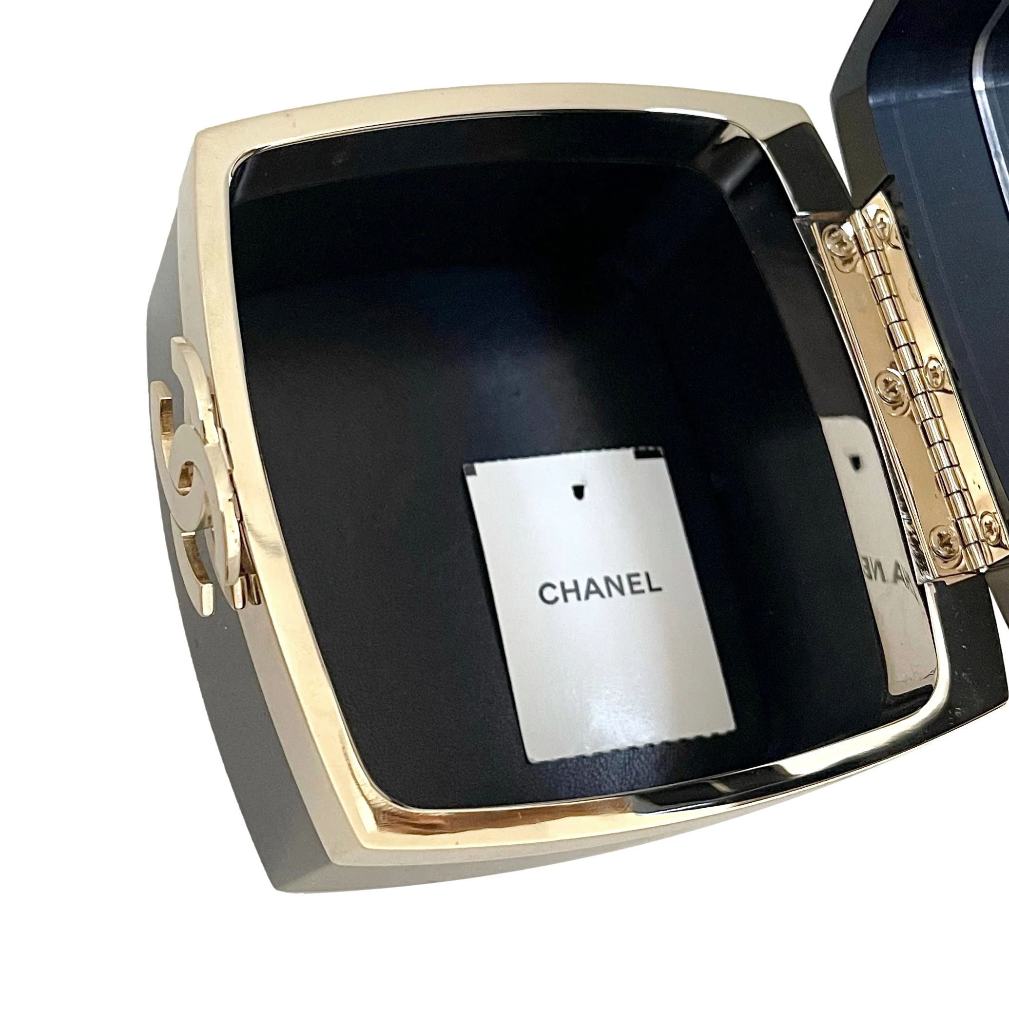 Chanel Black Minaudière Top Handle Bag - Image 4