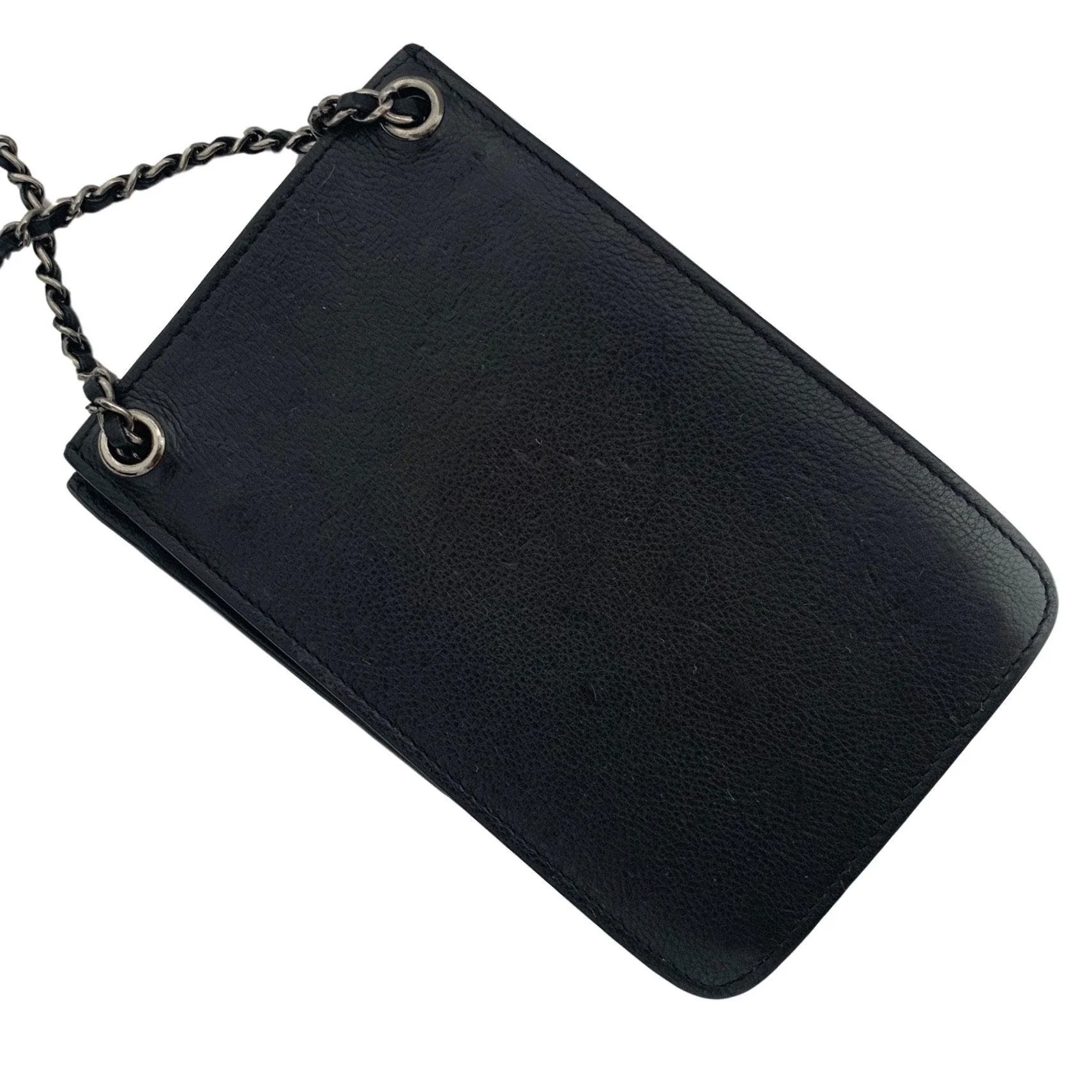 Chanel Black Mini Leather Crossbody Bag - Image 3