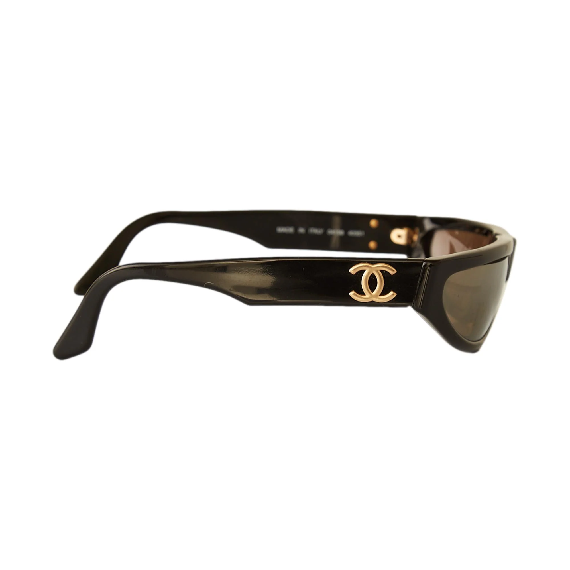 Chanel Black Logo Mini Sunglasses - Image 2