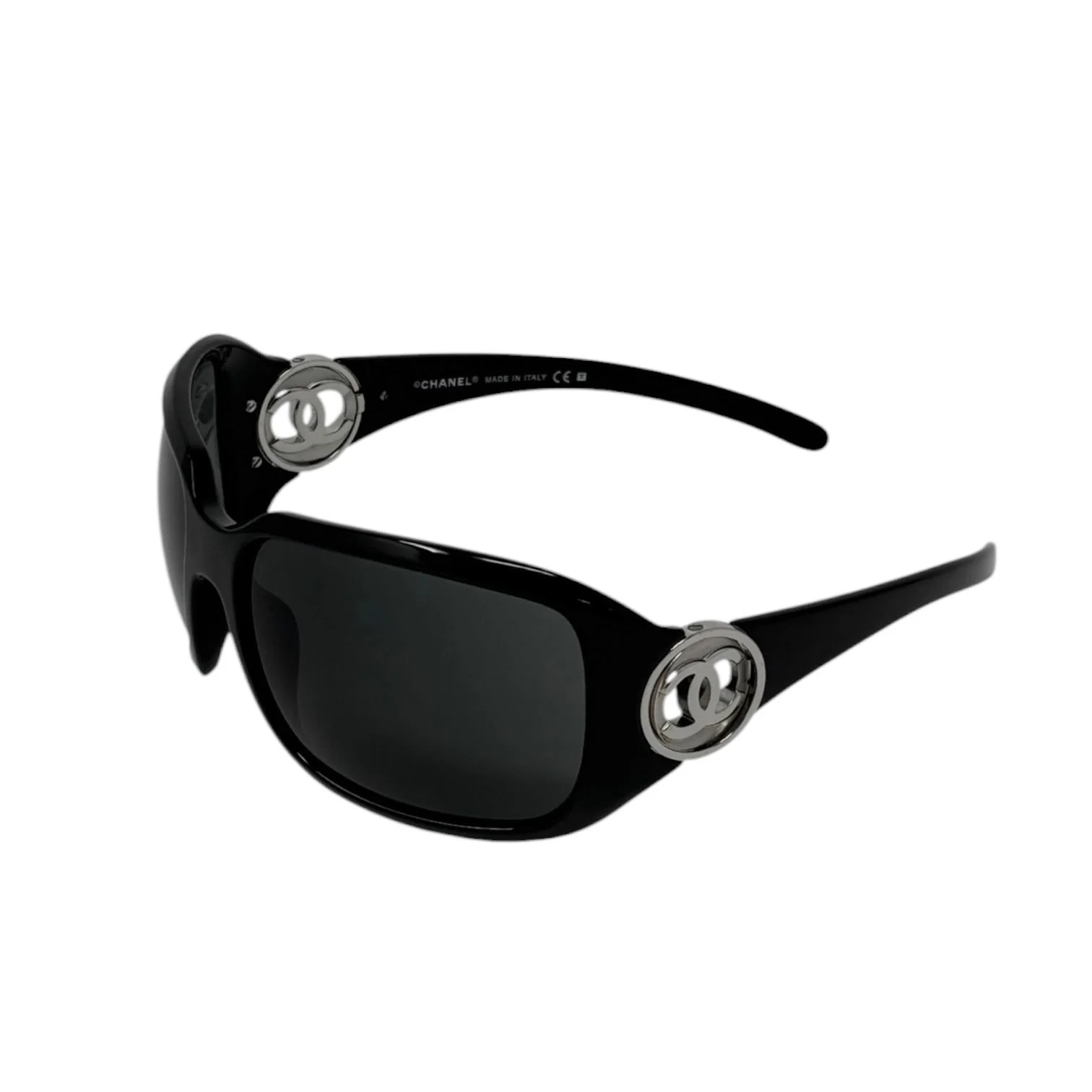Chanel Black Oversized Sunglasses - Image 3