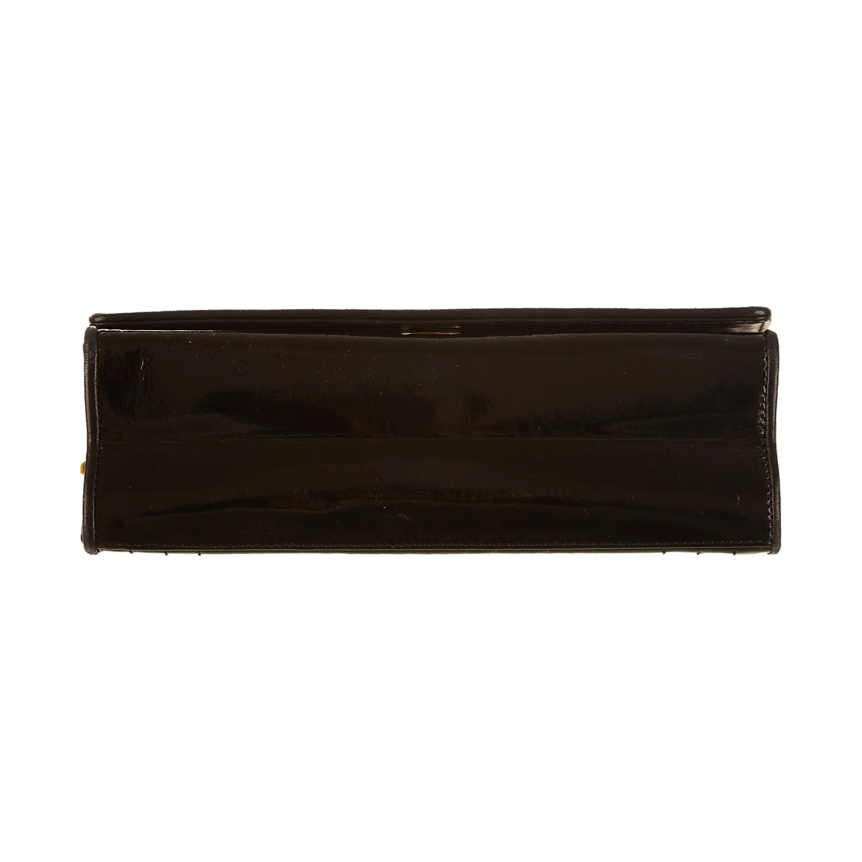 Chanel Black Patent Chain Shoulder Bag - Image 3