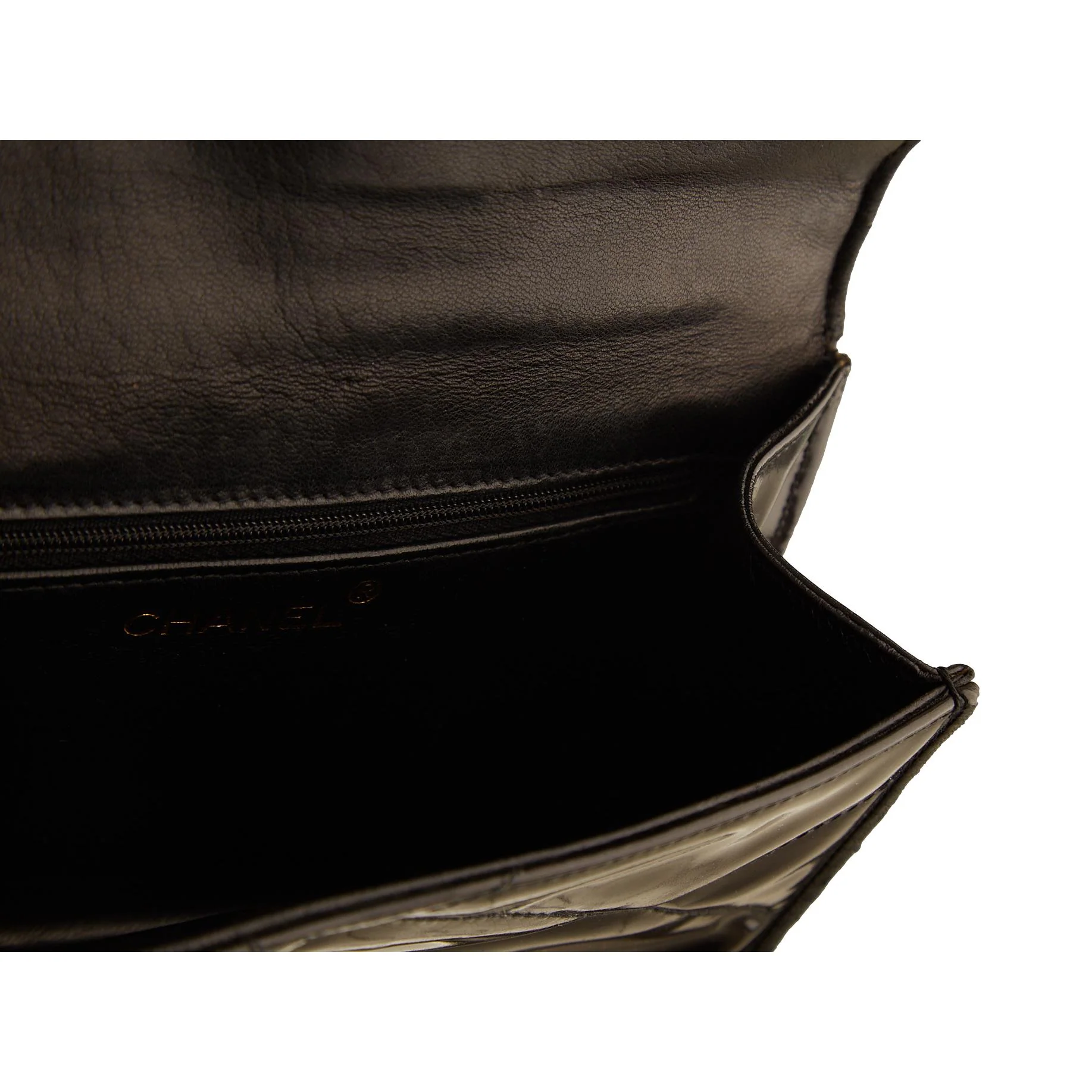 Chanel Black Patent Mini Top Handle Bag - Image 6