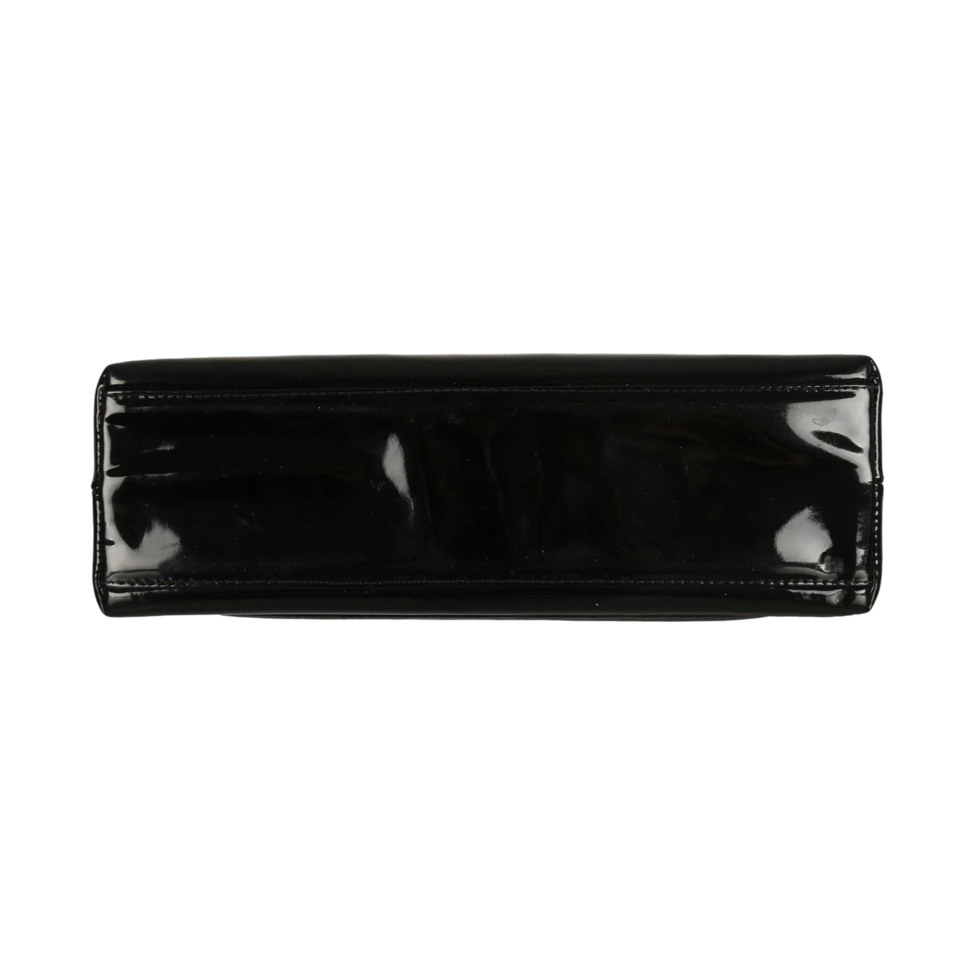 Chanel Black Patent Top Handle Bag - Image 3