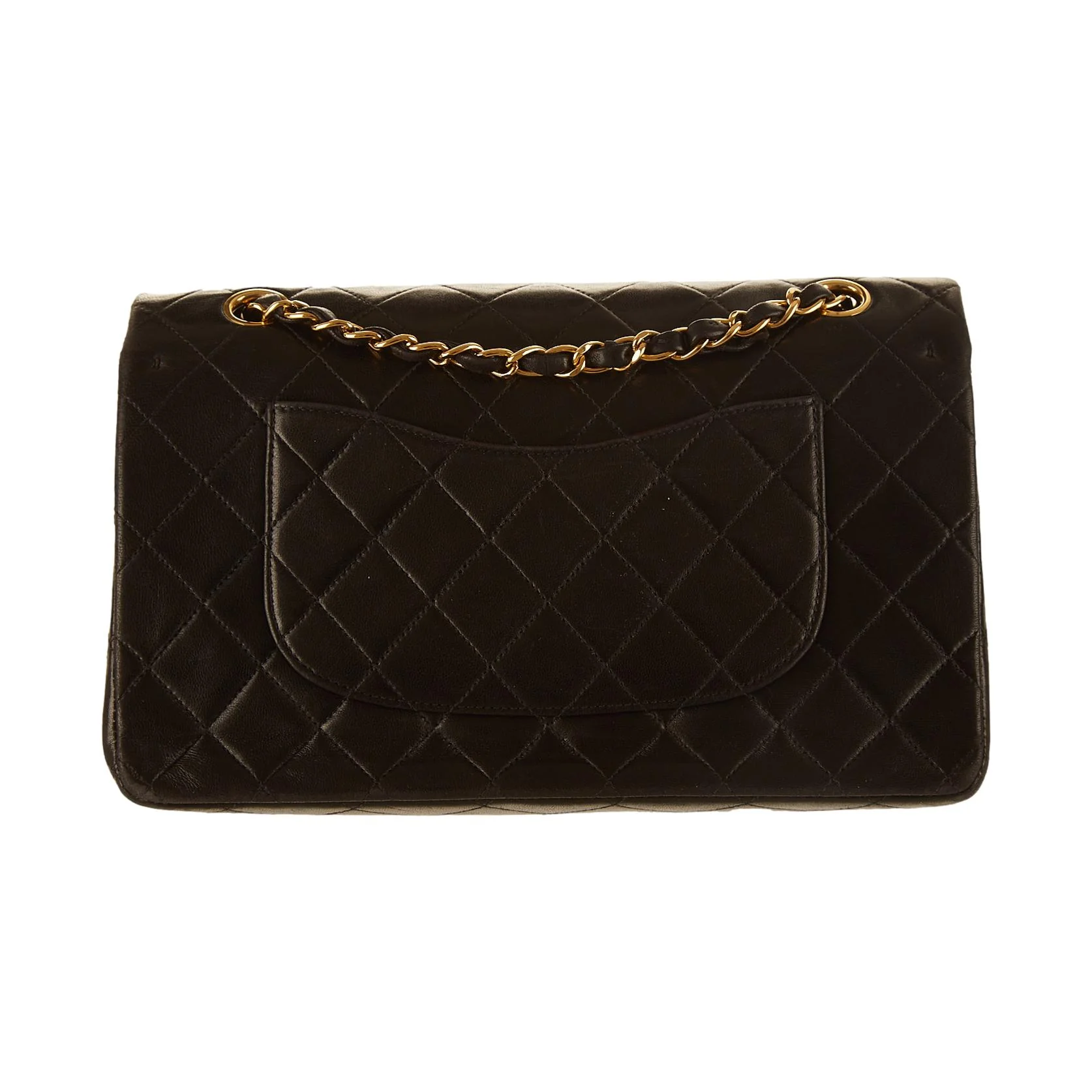 Chanel Black Quilted Double Flap Bag - Image 2