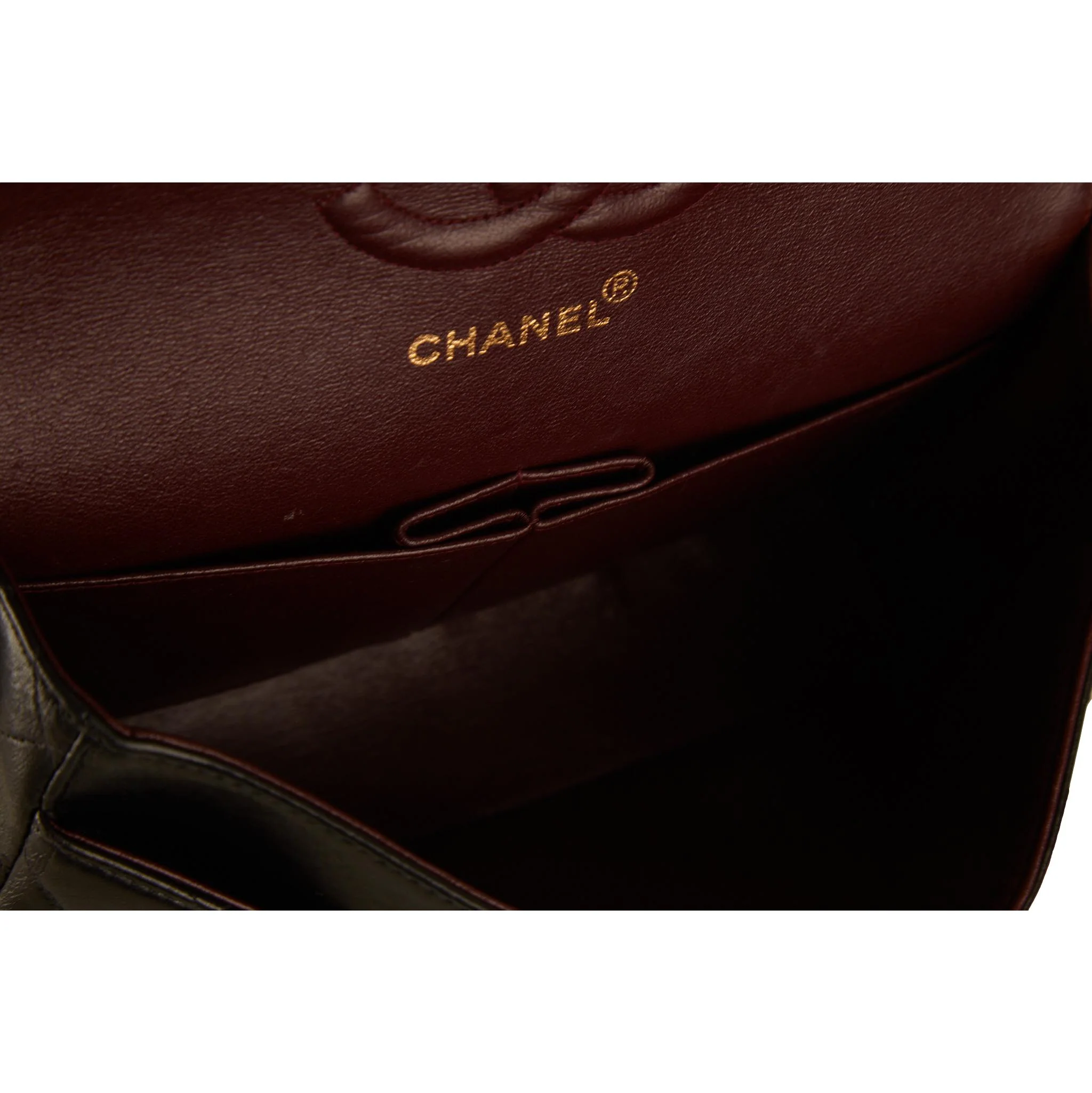 Chanel Black Quilted Double Flap Bag - Image 4