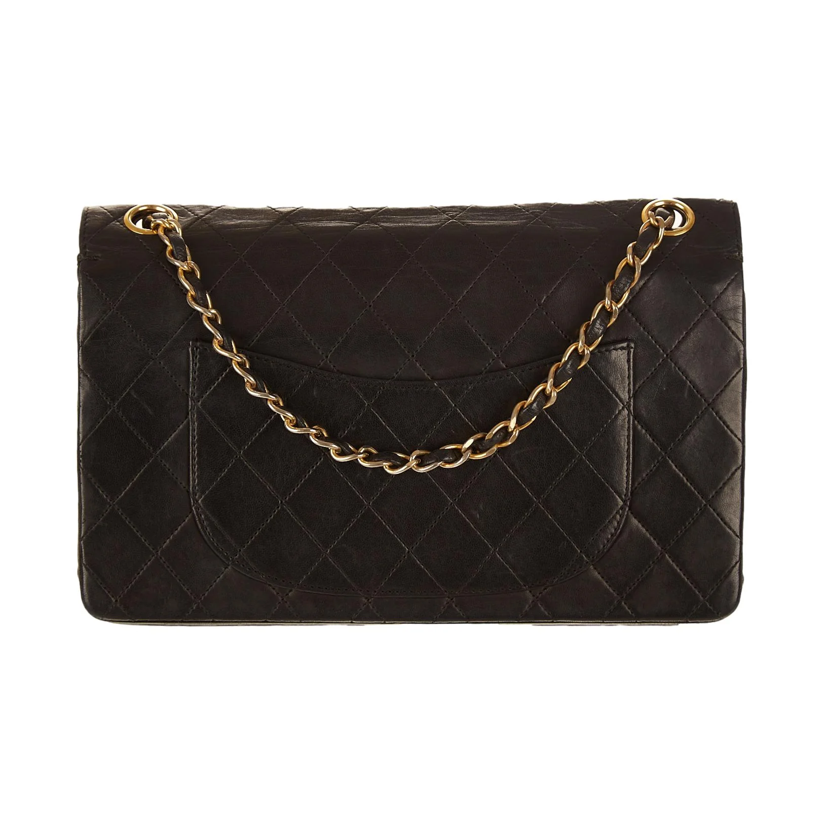 Chanel Black Quilted Double Flap Bag - Image 2