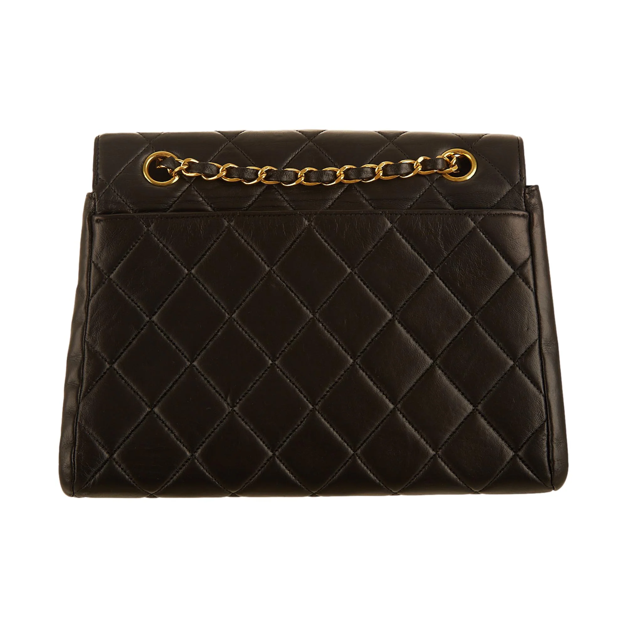 Chanel Black Quilted Flap Bag - Image 2