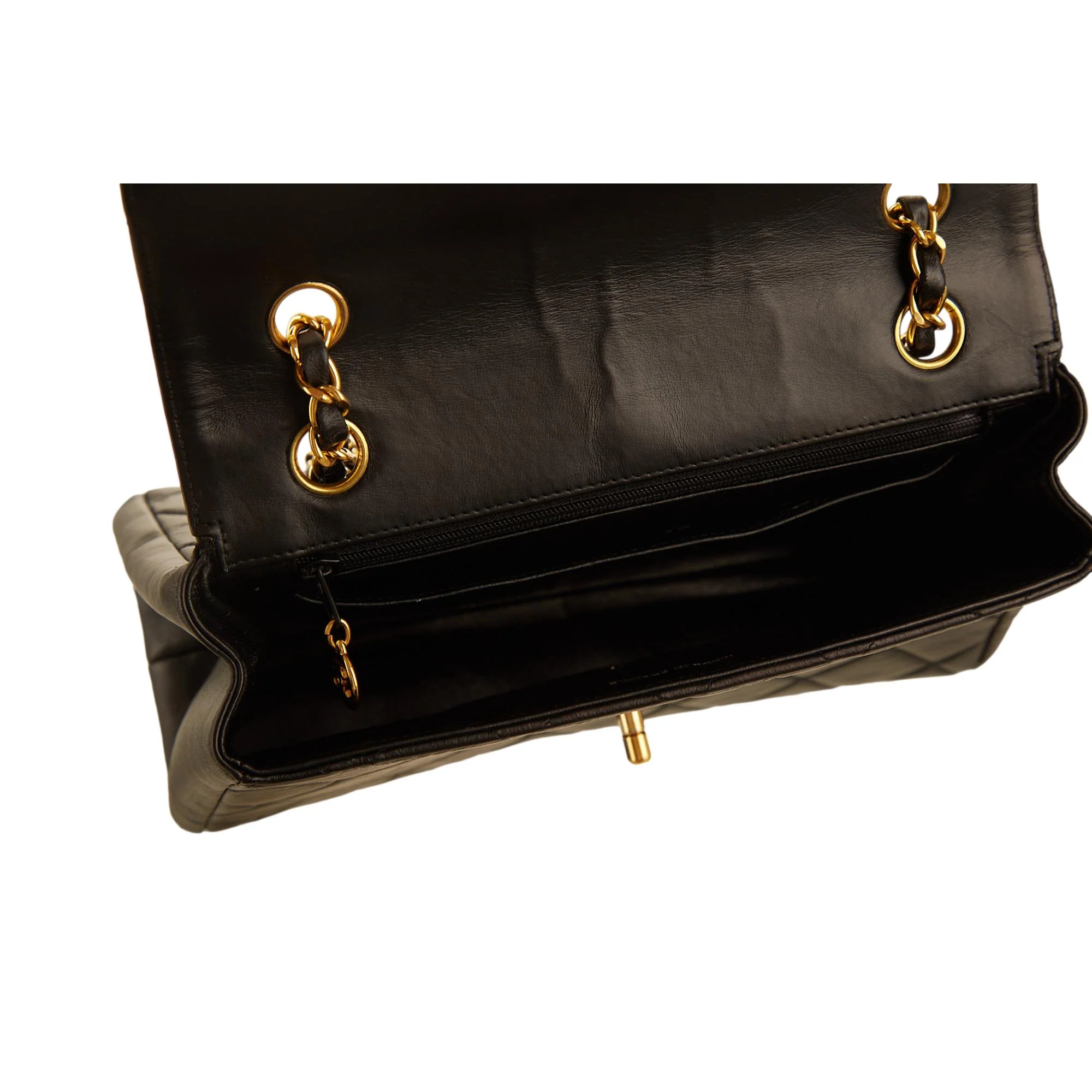 Chanel Black Quilted Flap Bag - Image 4