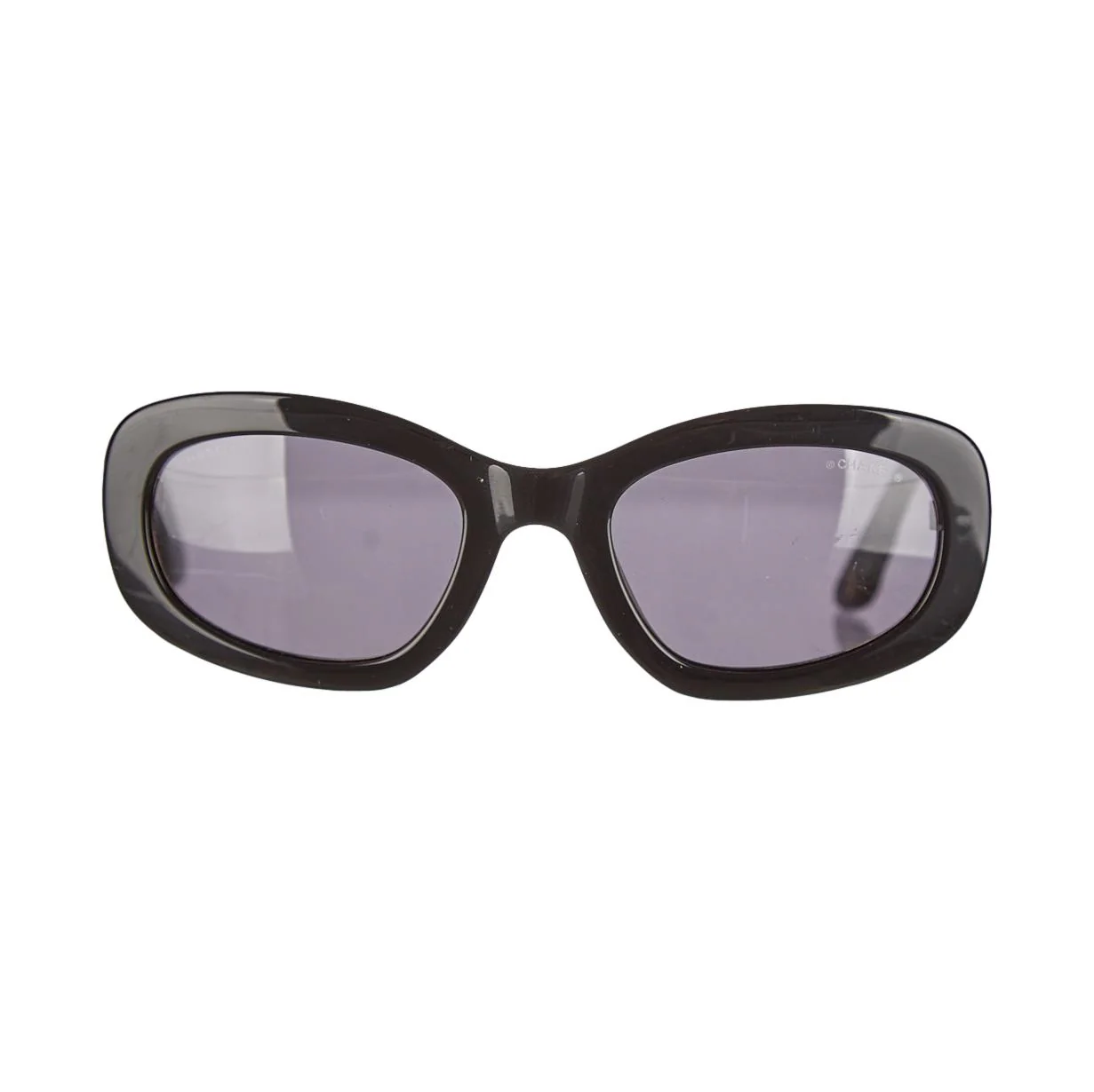 Chanel Black Quilted Logo Sunglasses - Image 2