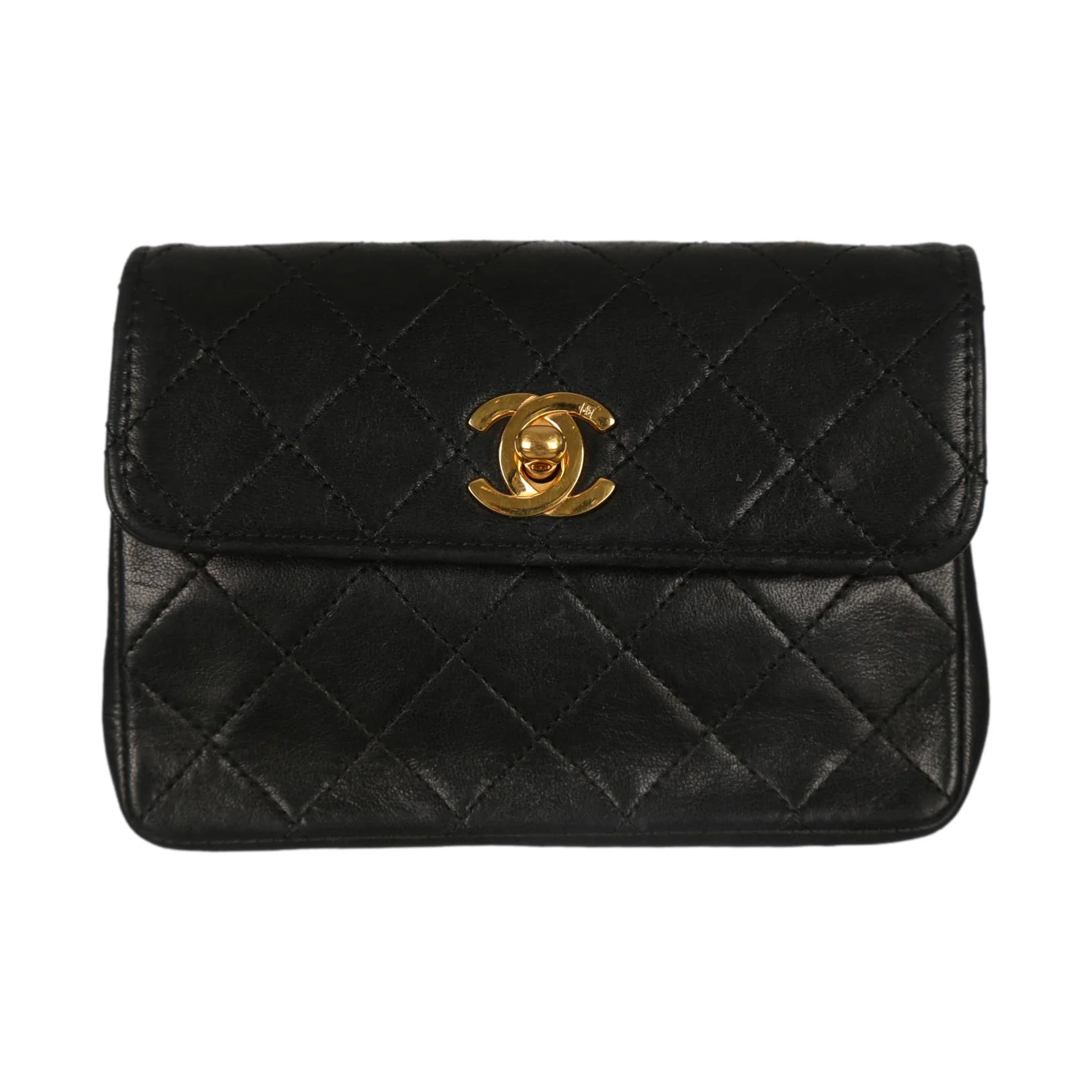 Chanel Black Quilted Mini Flap Bag - Image 3