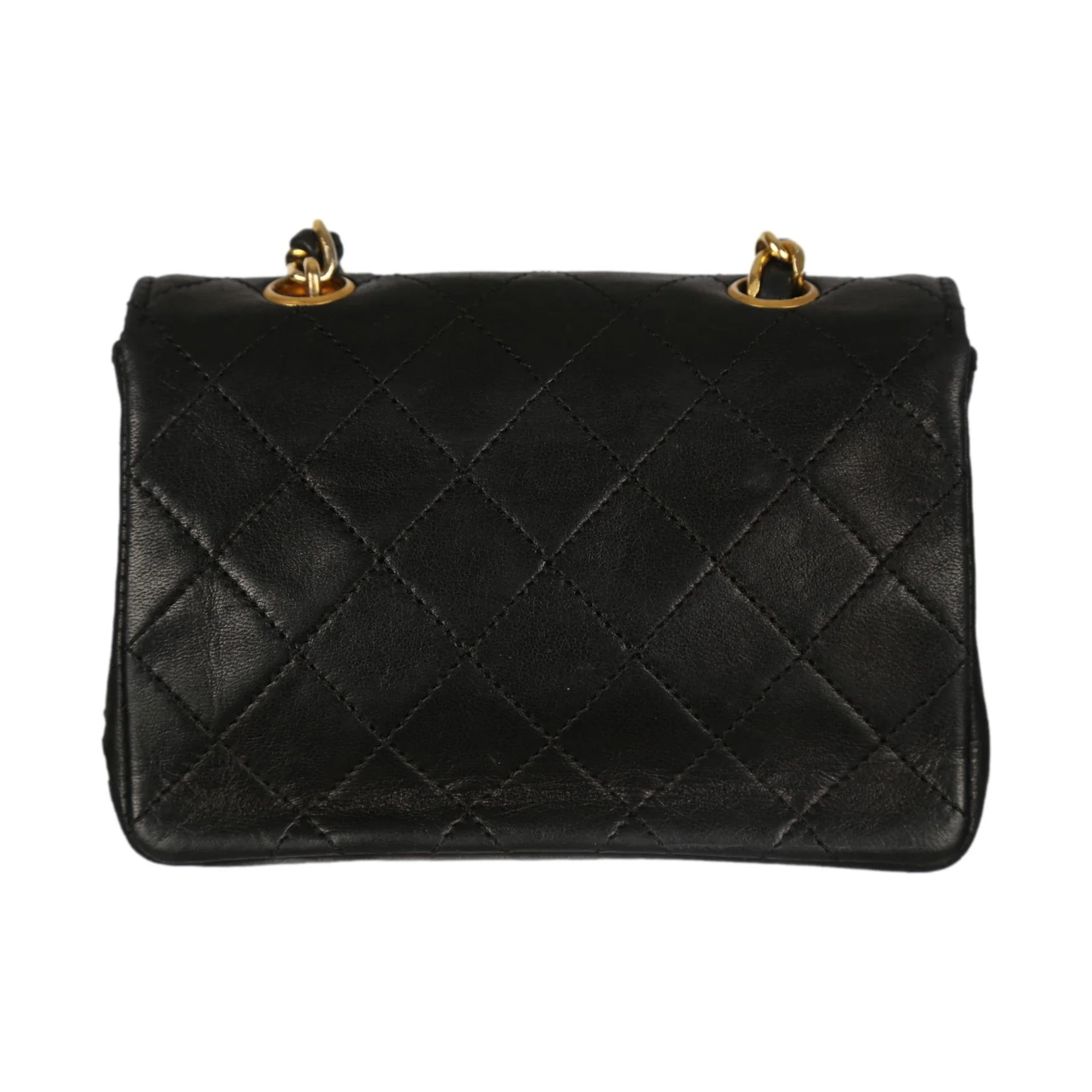 Chanel Black Quilted Mini Flap Bag - Image 4