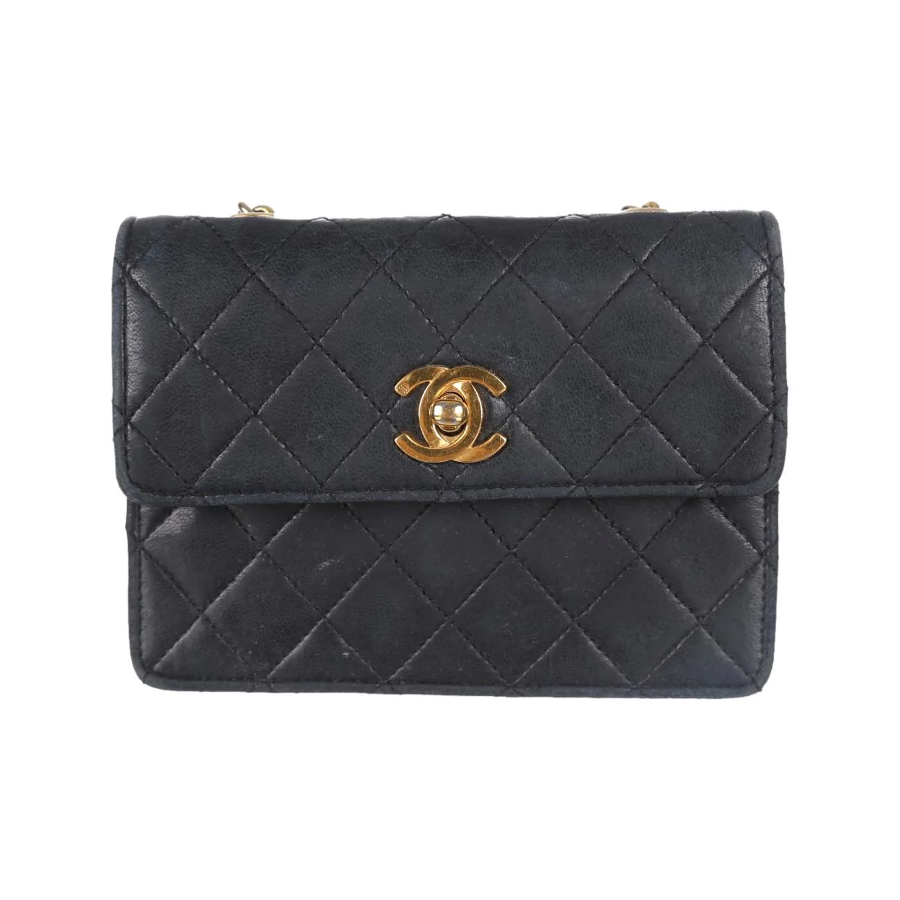 Chanel Black Quilted Mini Flap Bag