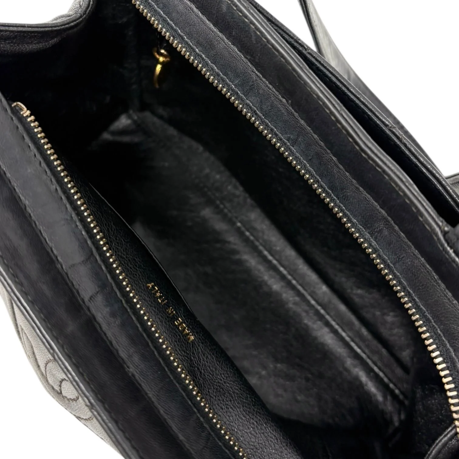 Chanel Black Quilted Top Handle Bag - Image 4