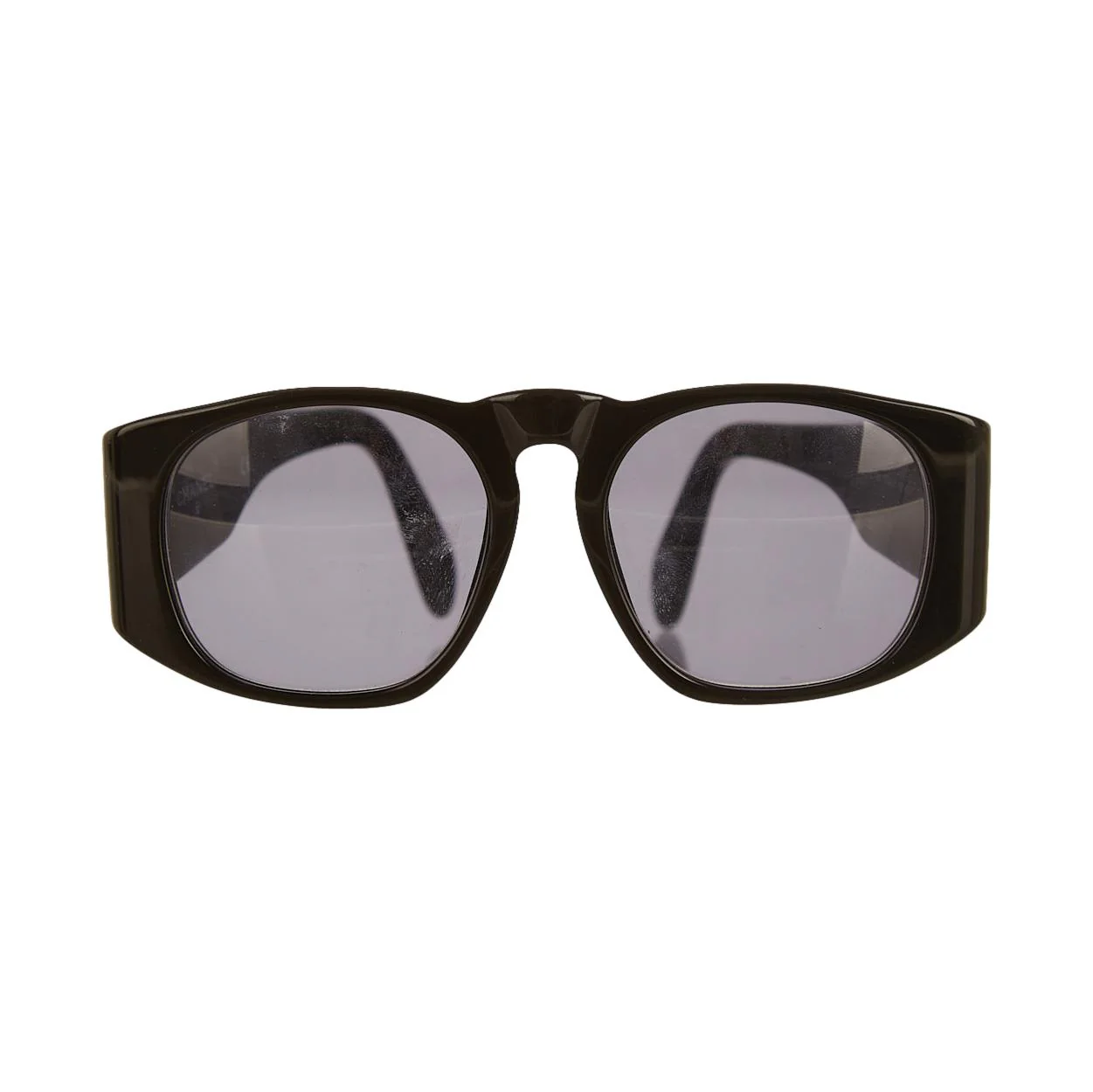 Chanel Black Round Logo Sunglasses - Image 2