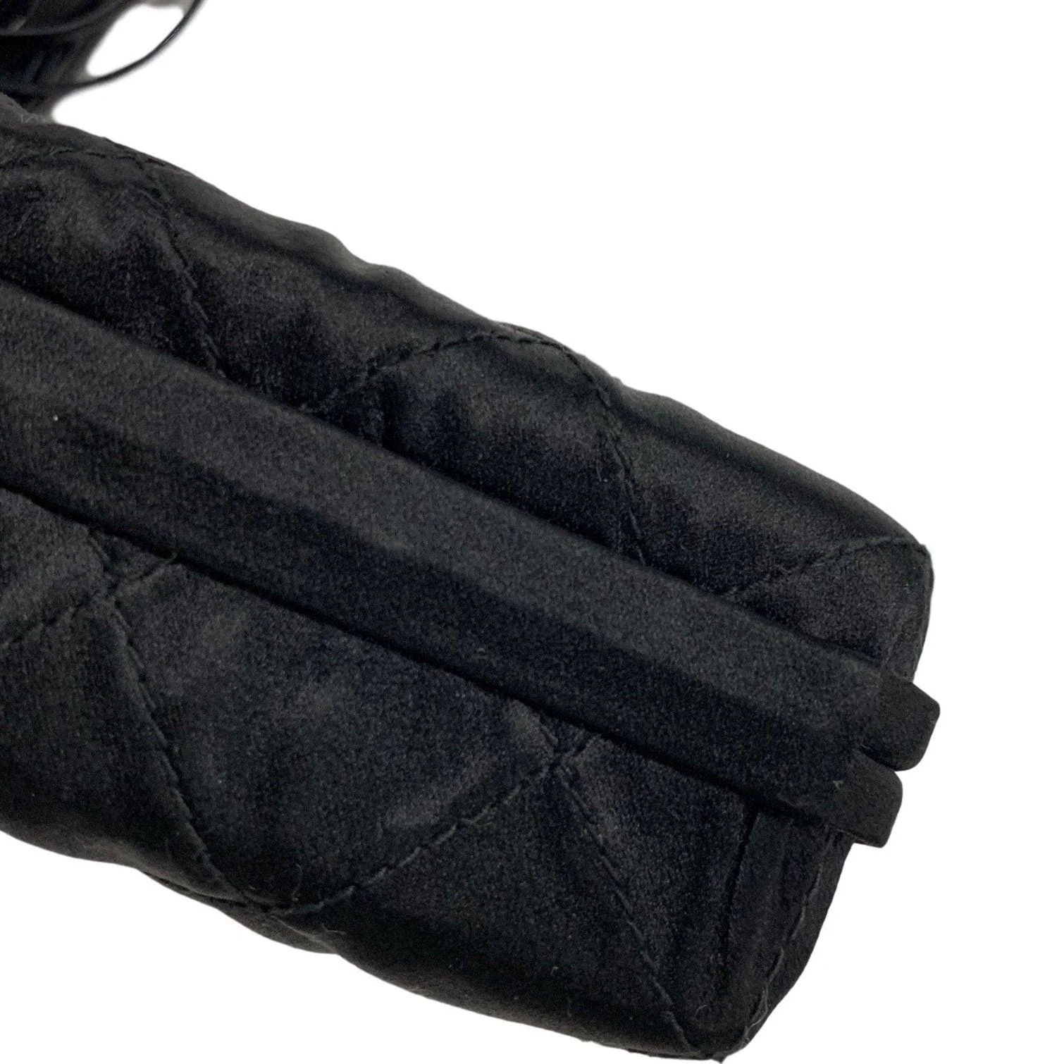Chanel Black Satin Tassel Mini Box Clutch - Image 3