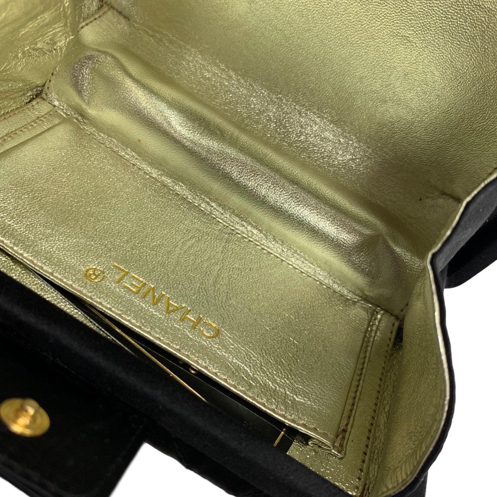 Chanel Black Satin Tassel Mini Box Clutch - Image 4