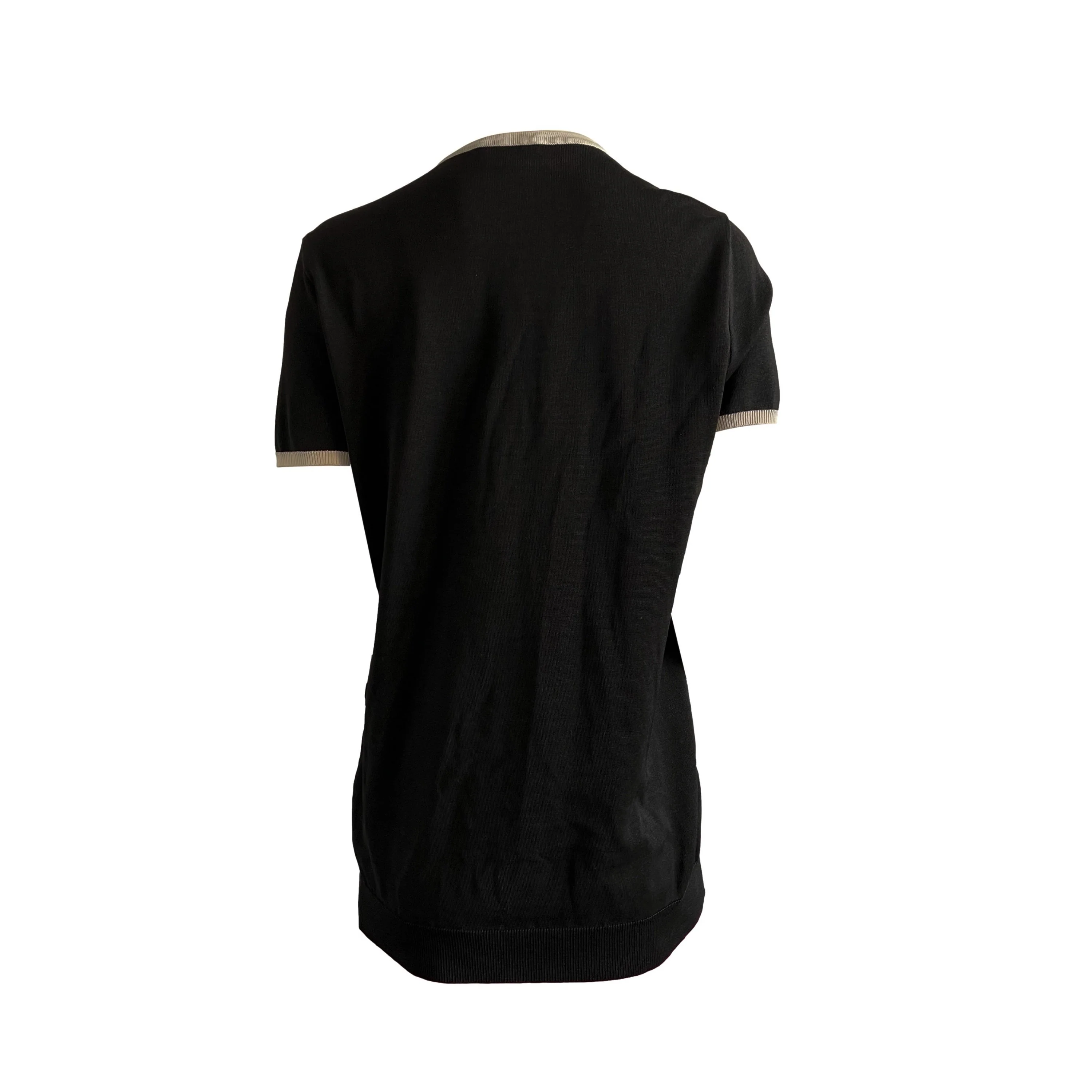 Chanel Black Short Sleeve Caridgan - Image 2