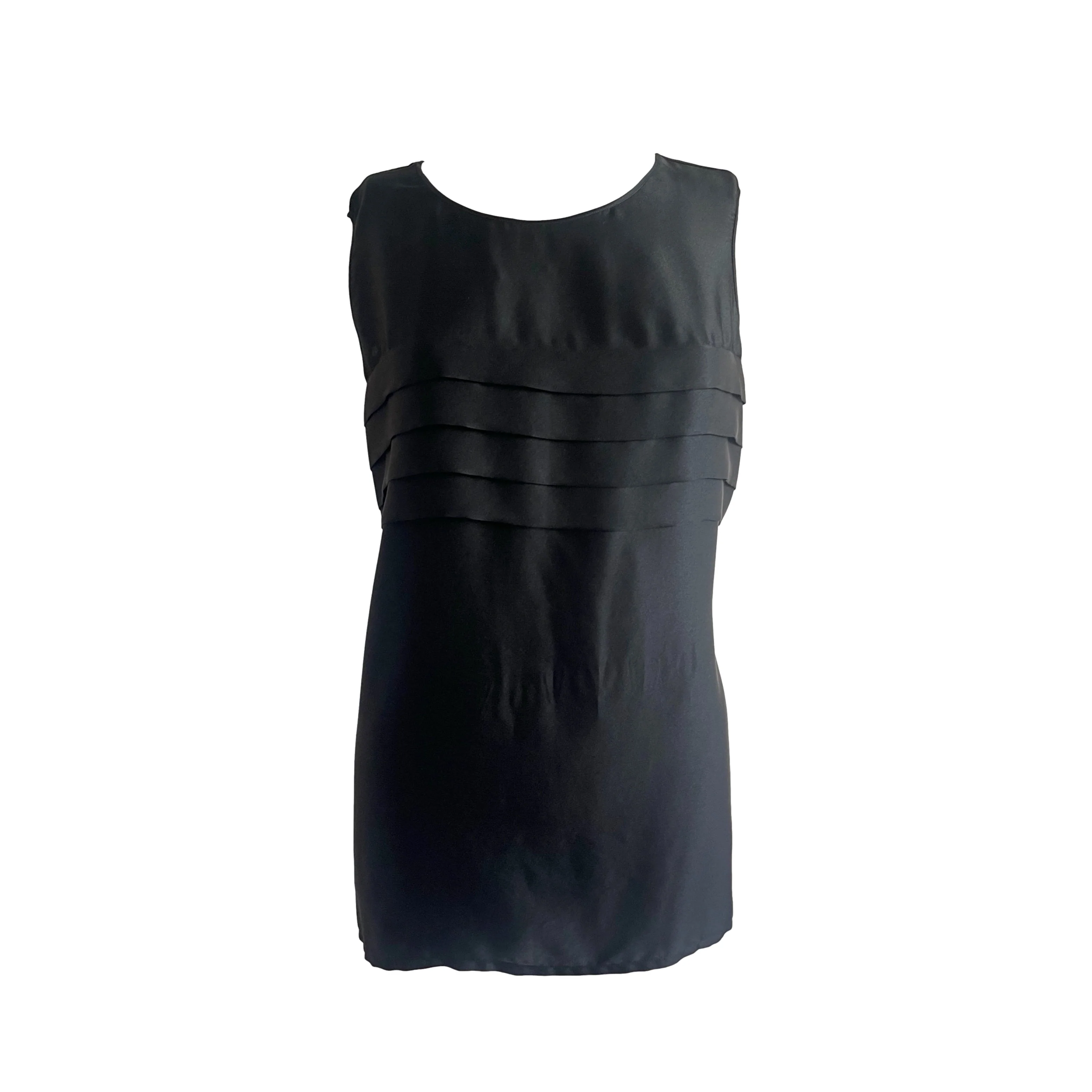 Chanel Black Silk Tank Top 💰