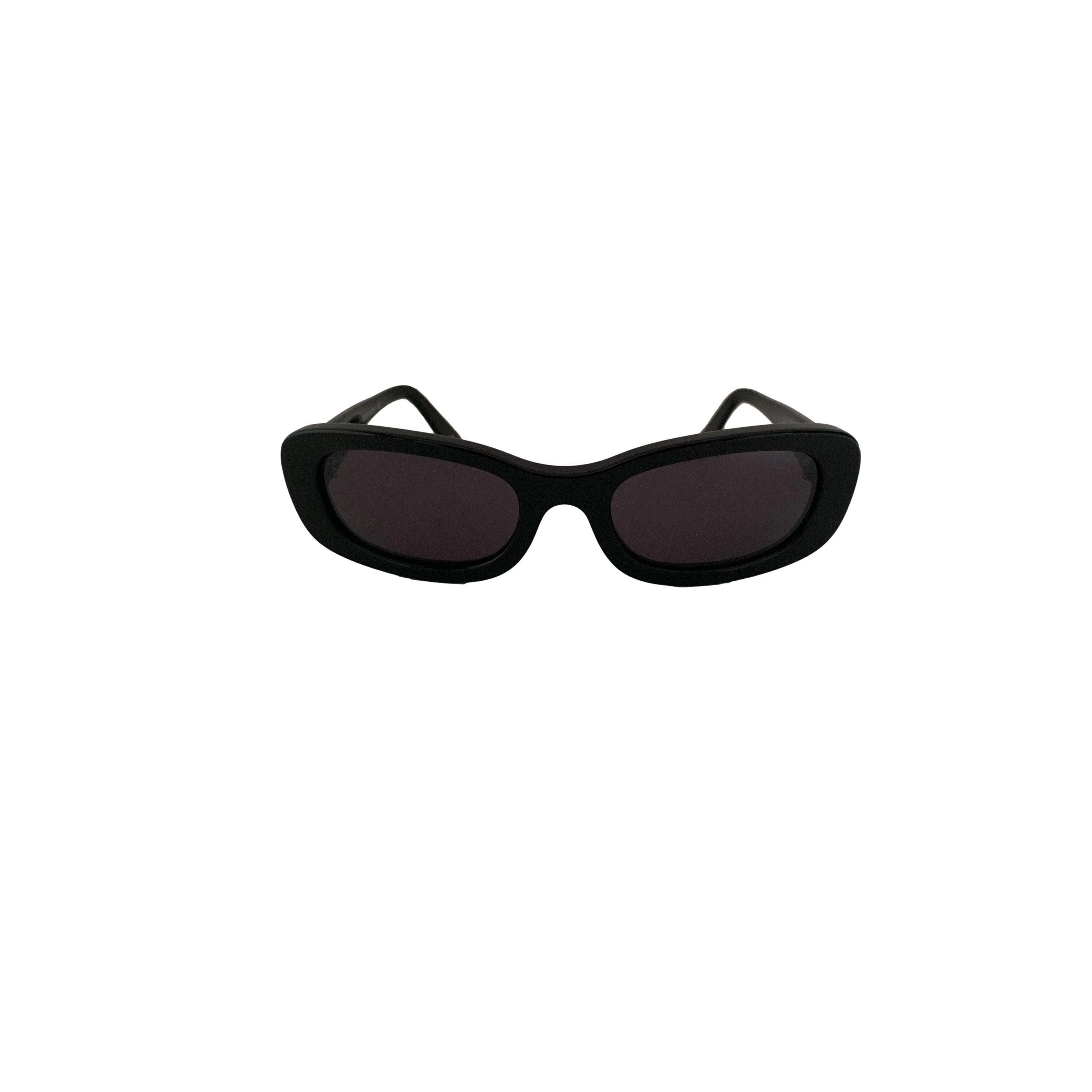 Chanel Black Small Logo Sunglasses - Image 3