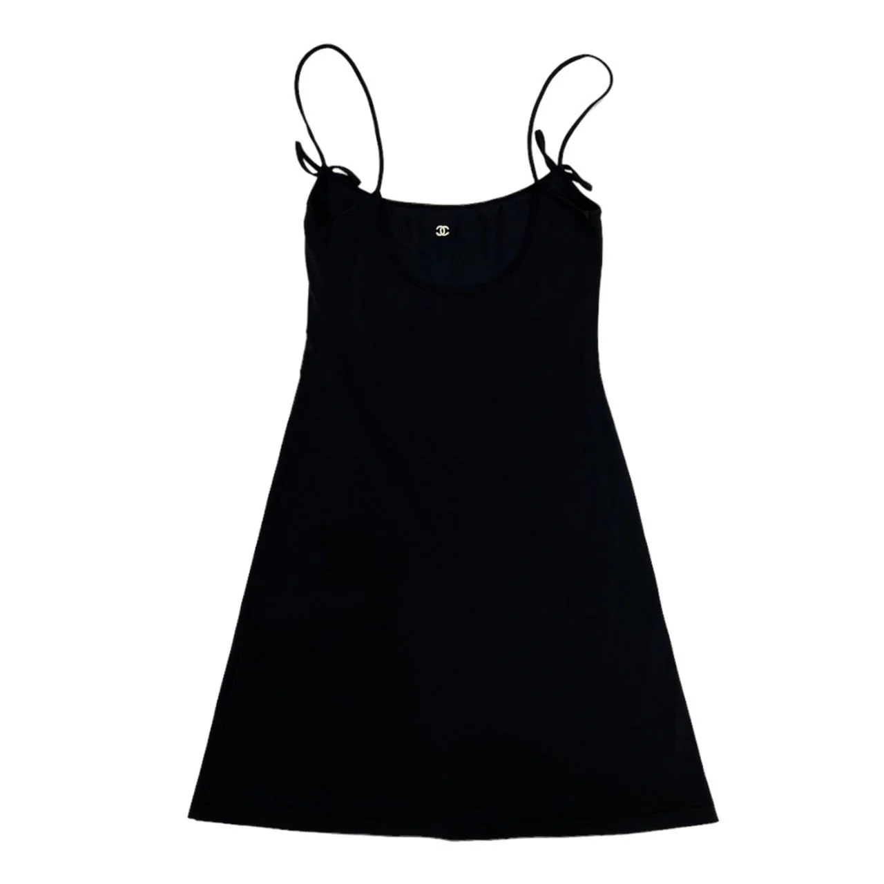 Chanel Black Stretch Tank Dress