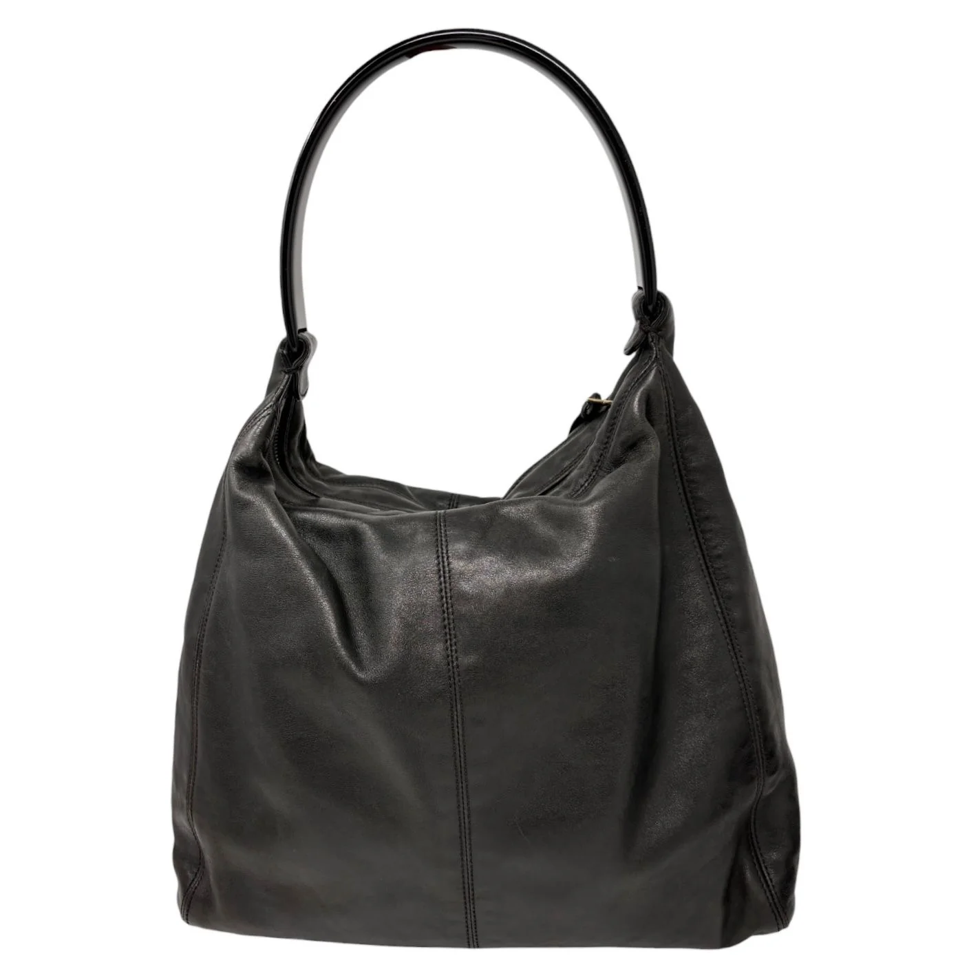Chanel Black Structured Handle Shoulder Bag - Image 2