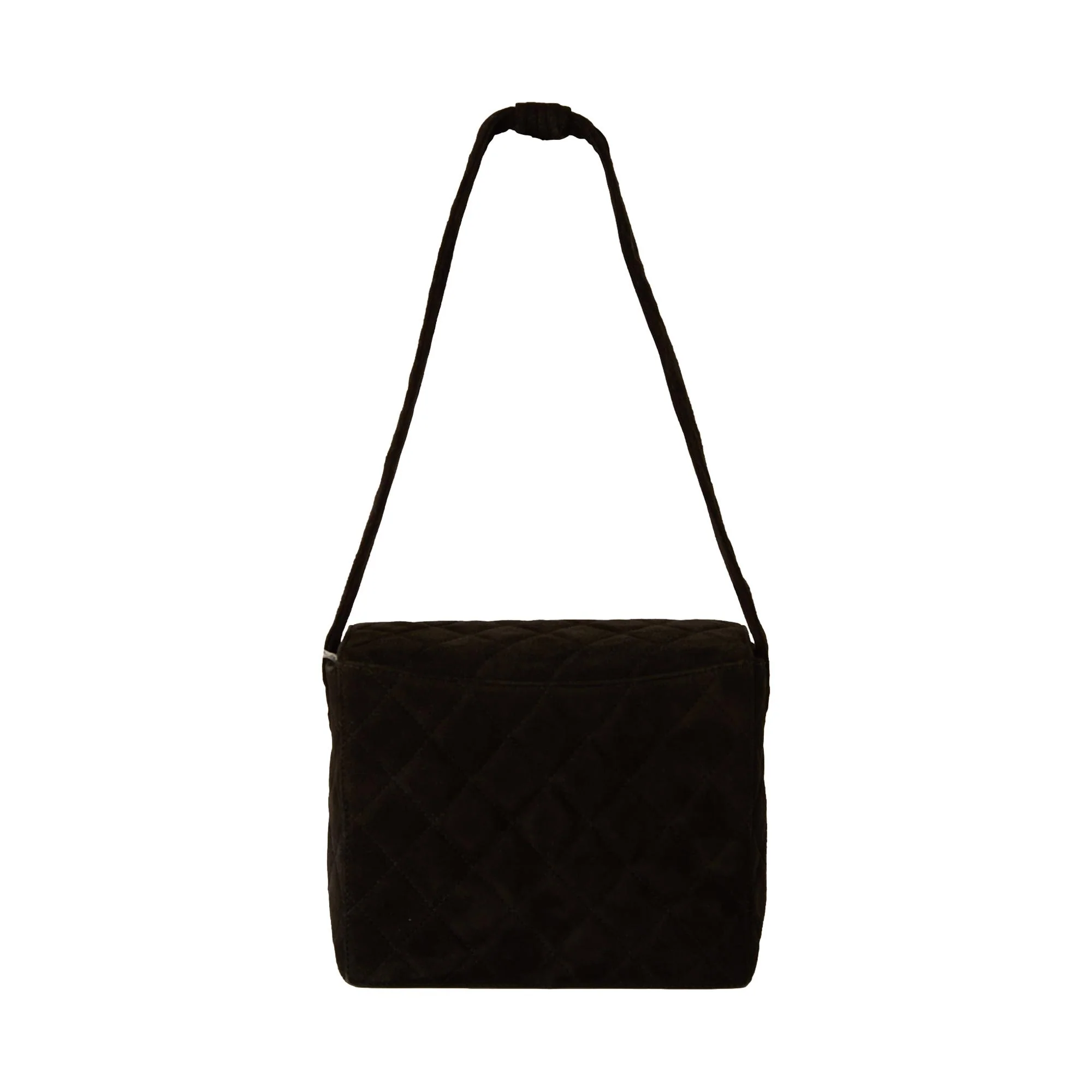 Chanel Black Suede Mini Turnlock Bag - Image 2