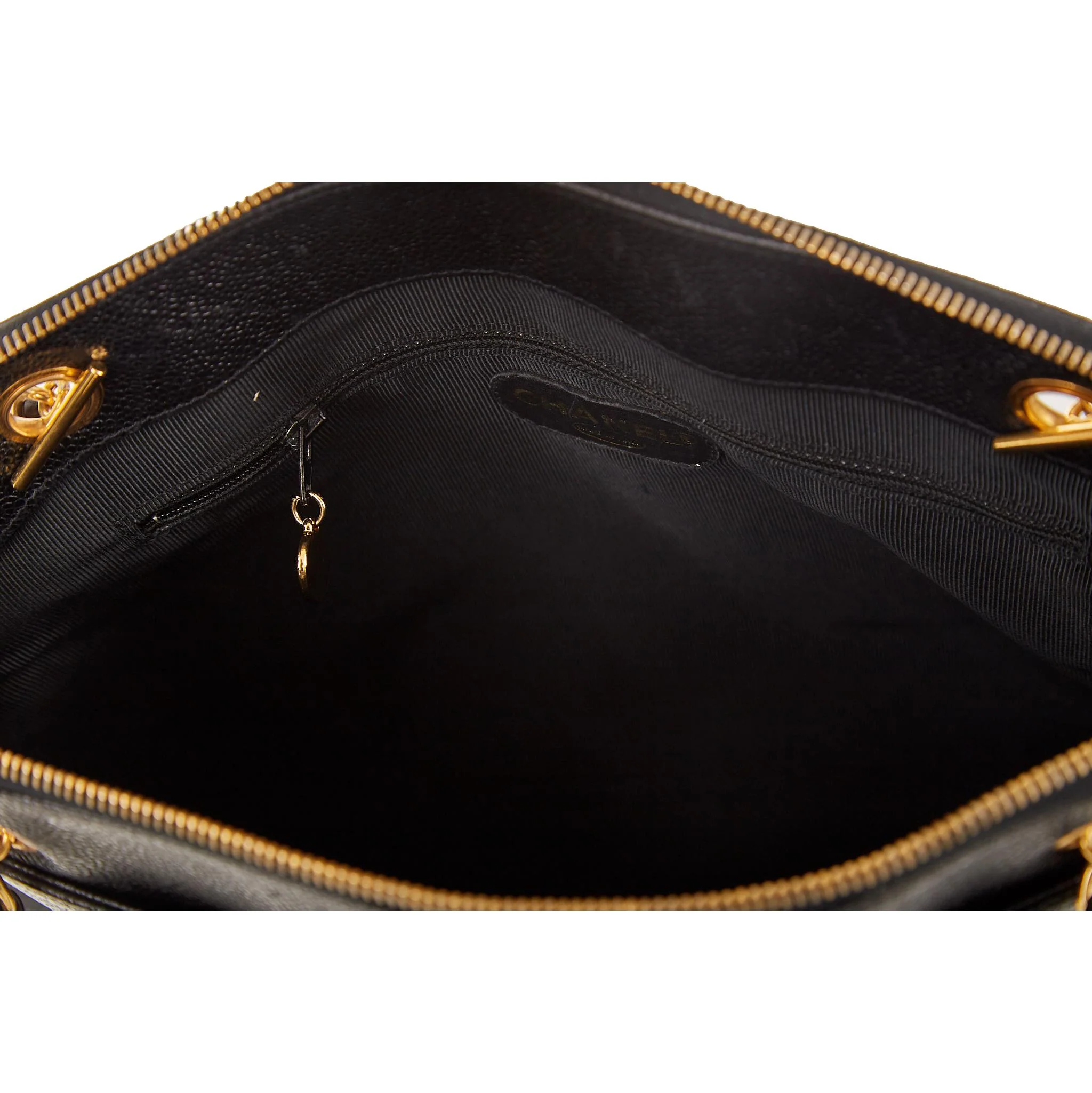 Chanel Black Triple Logo Chain Shoulder Bag - Image 4