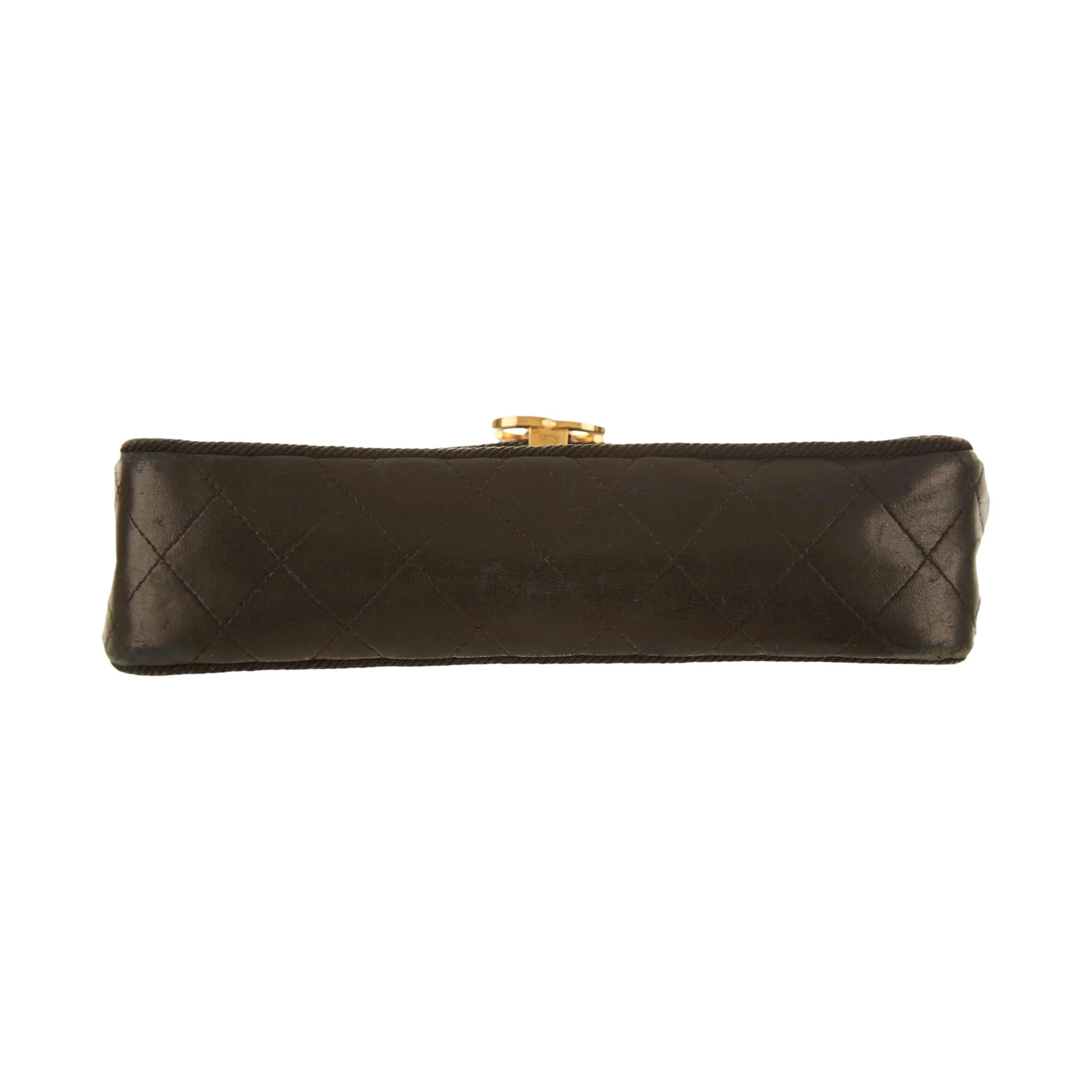 Chanel Black Wave Stitch Chain Shoulder Bag - Image 3