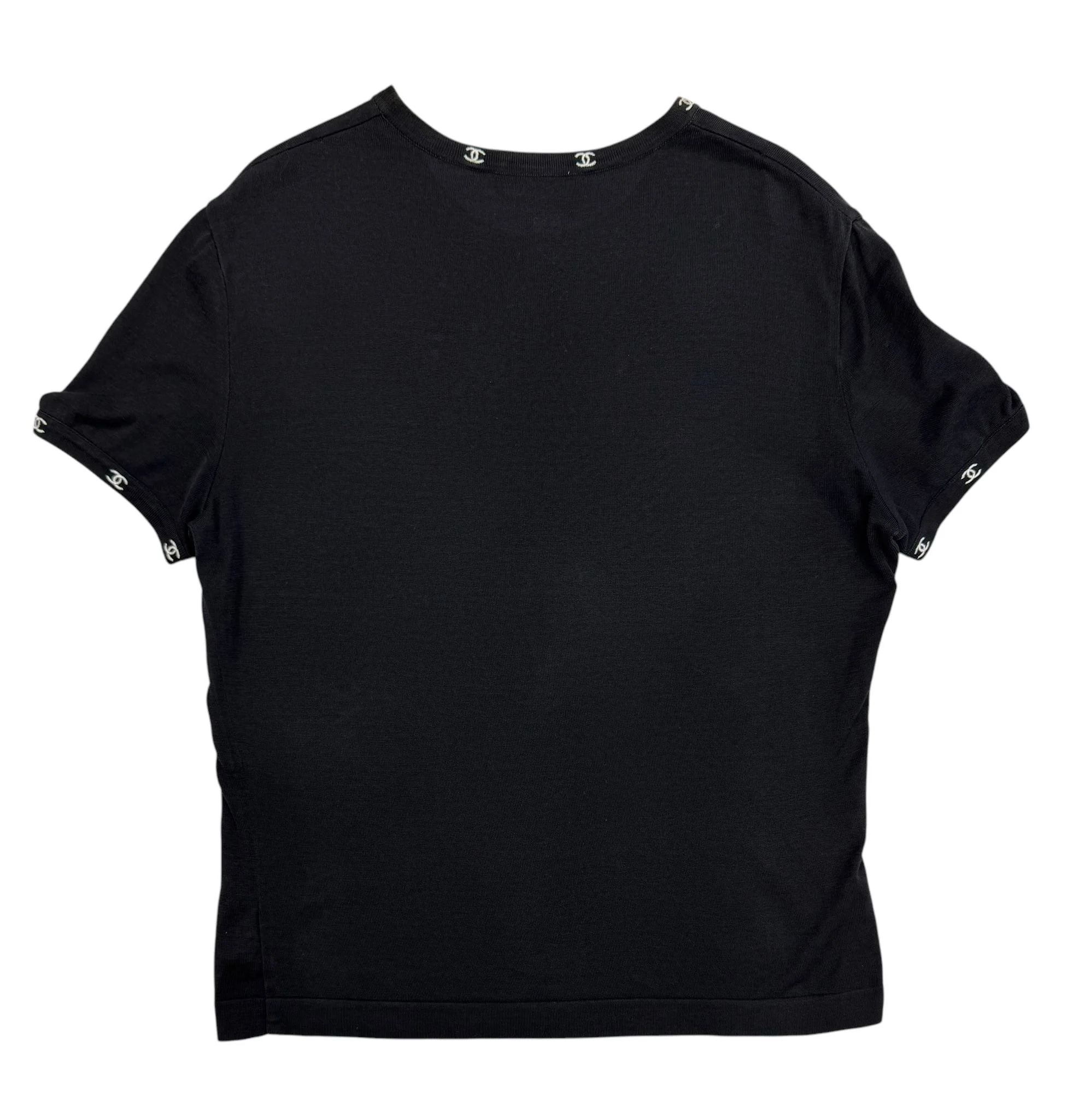 Chanel Black + White Logo Top - Image 2