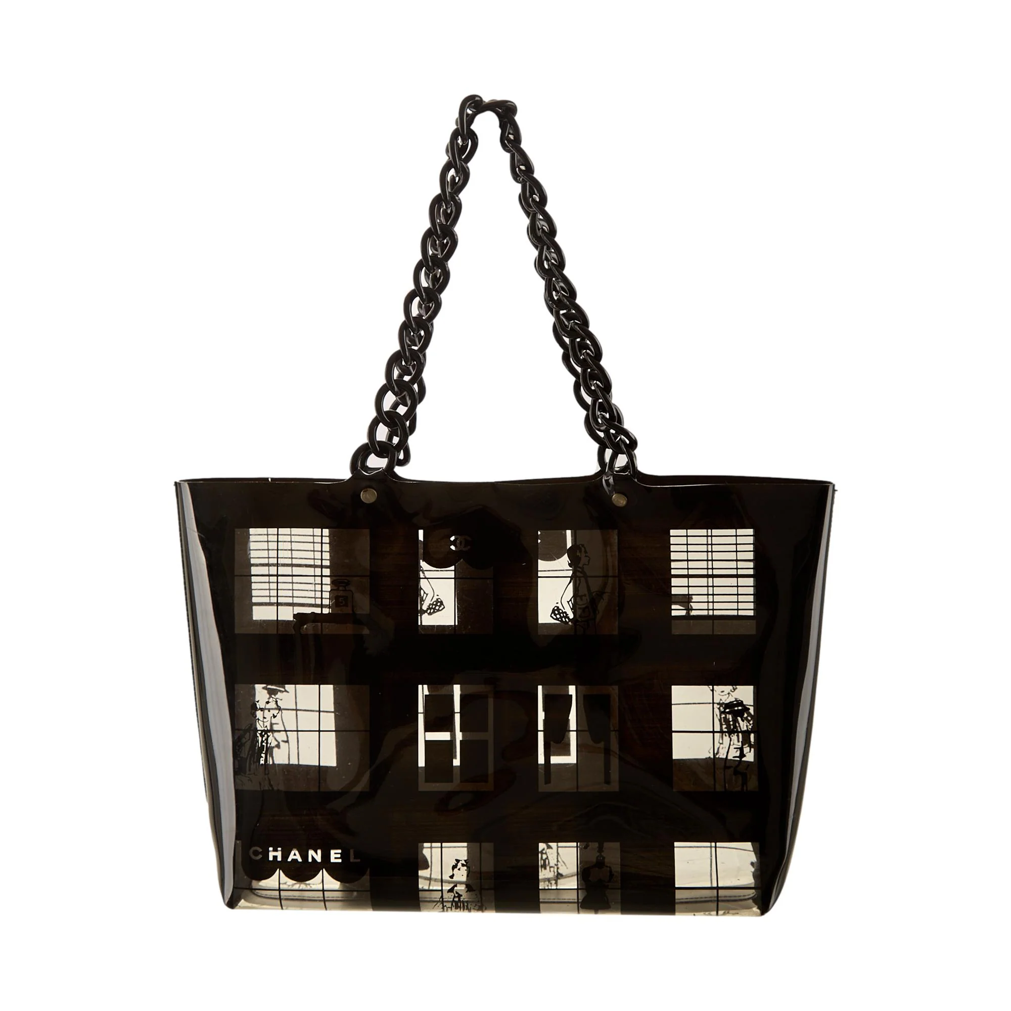 Chanel Black Windows Shoulder Bag - Image 2