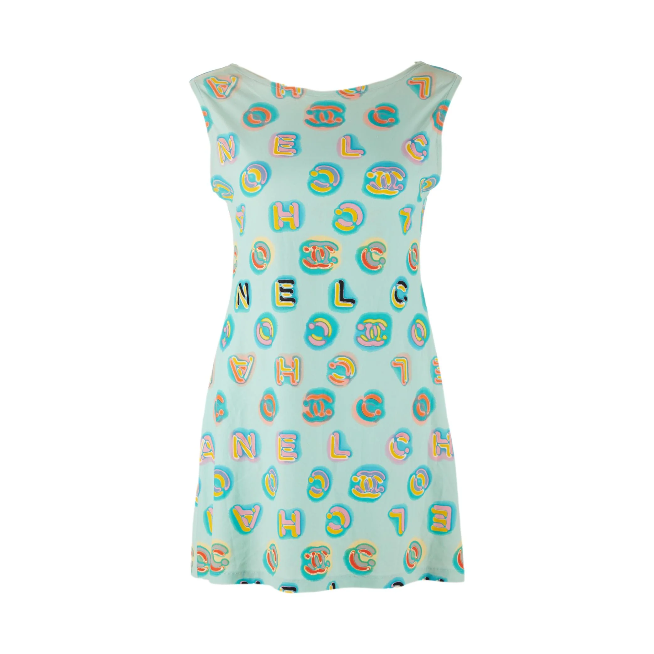 Chanel Blue Logo Dress
