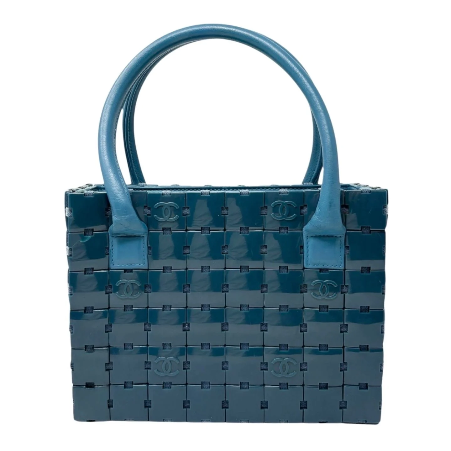 Chanel Blue Logo Puzzle Bag