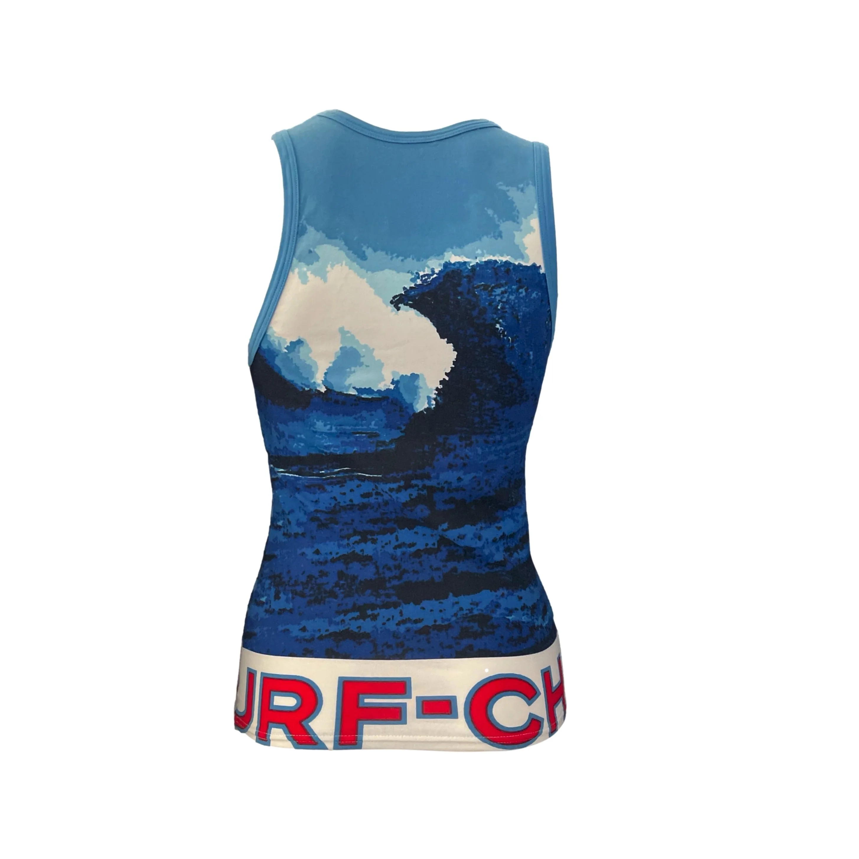 Chanel Blue Logo Surf Tank Top - Image 2