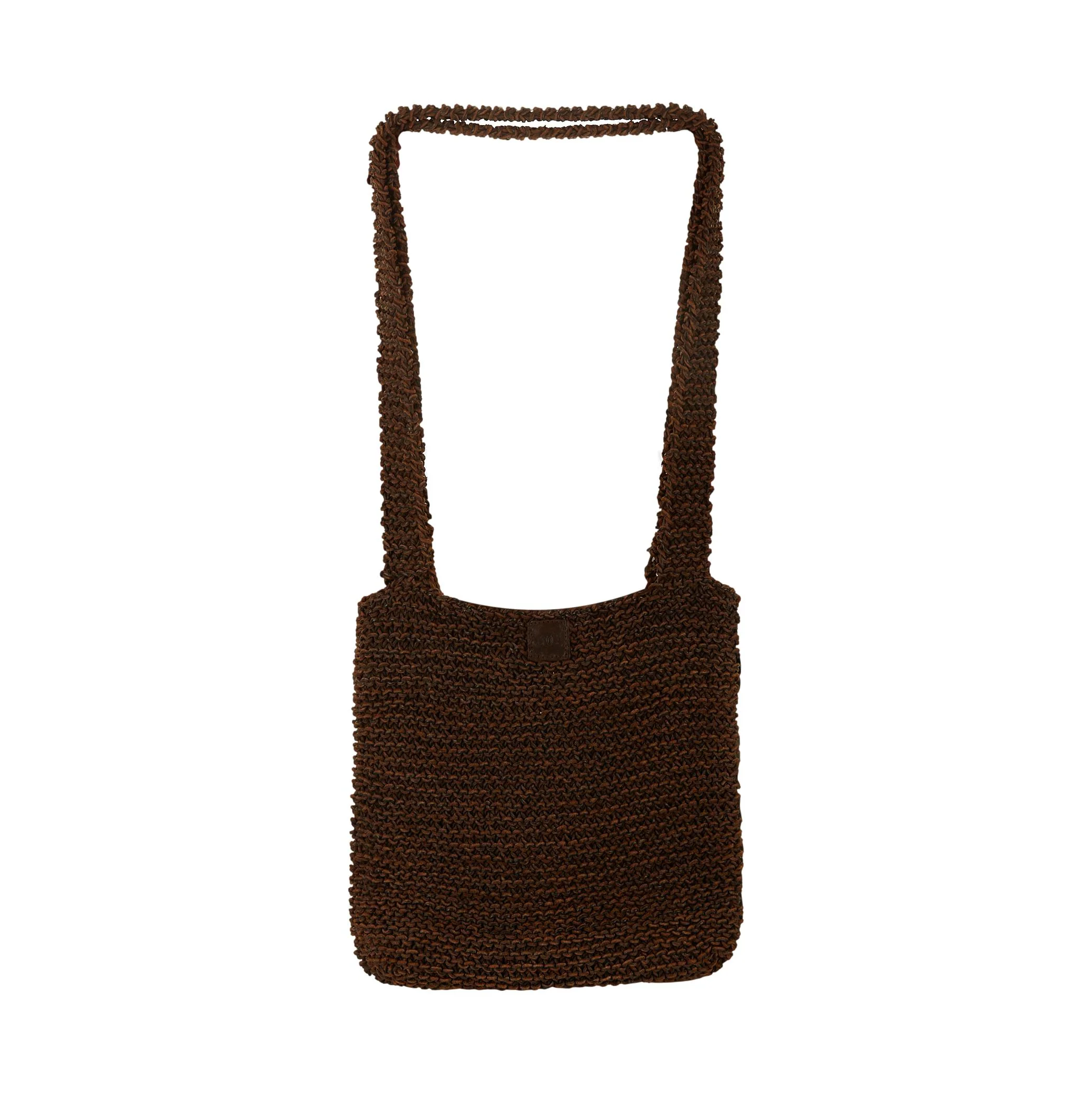 Chanel Brown Braided Shoulder Tote