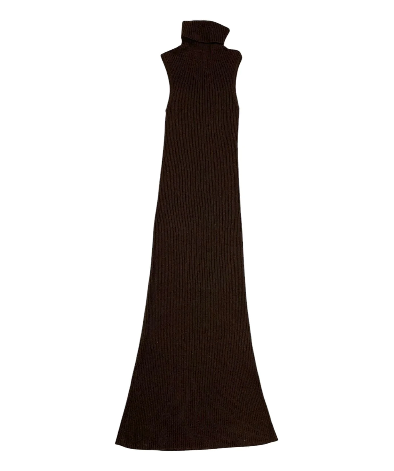 Chanel Brown Cashmere Turtle Neck Dress - Image 4