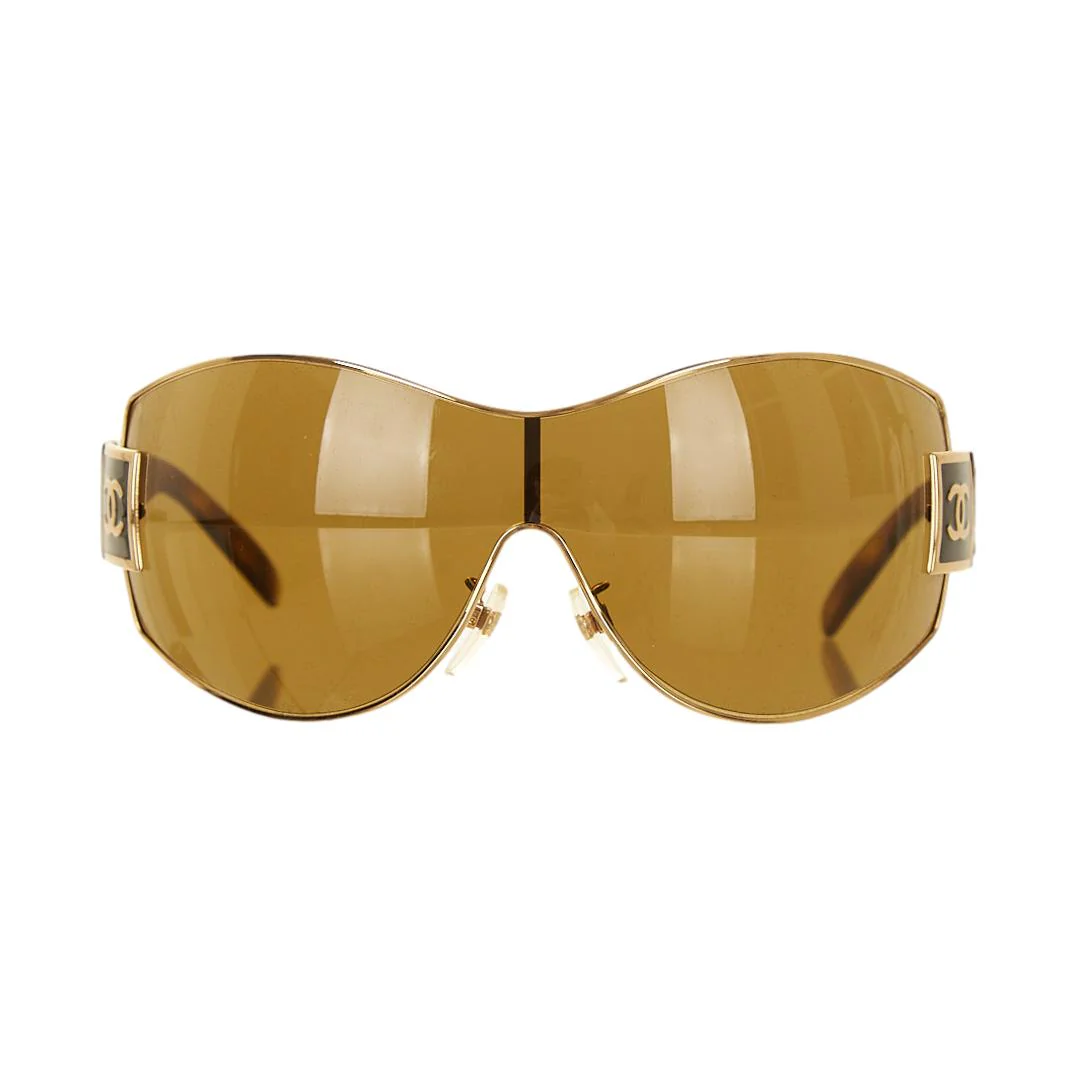 Chanel Brown Jumbo Logo Sunglasses Sunglasses - Image 2