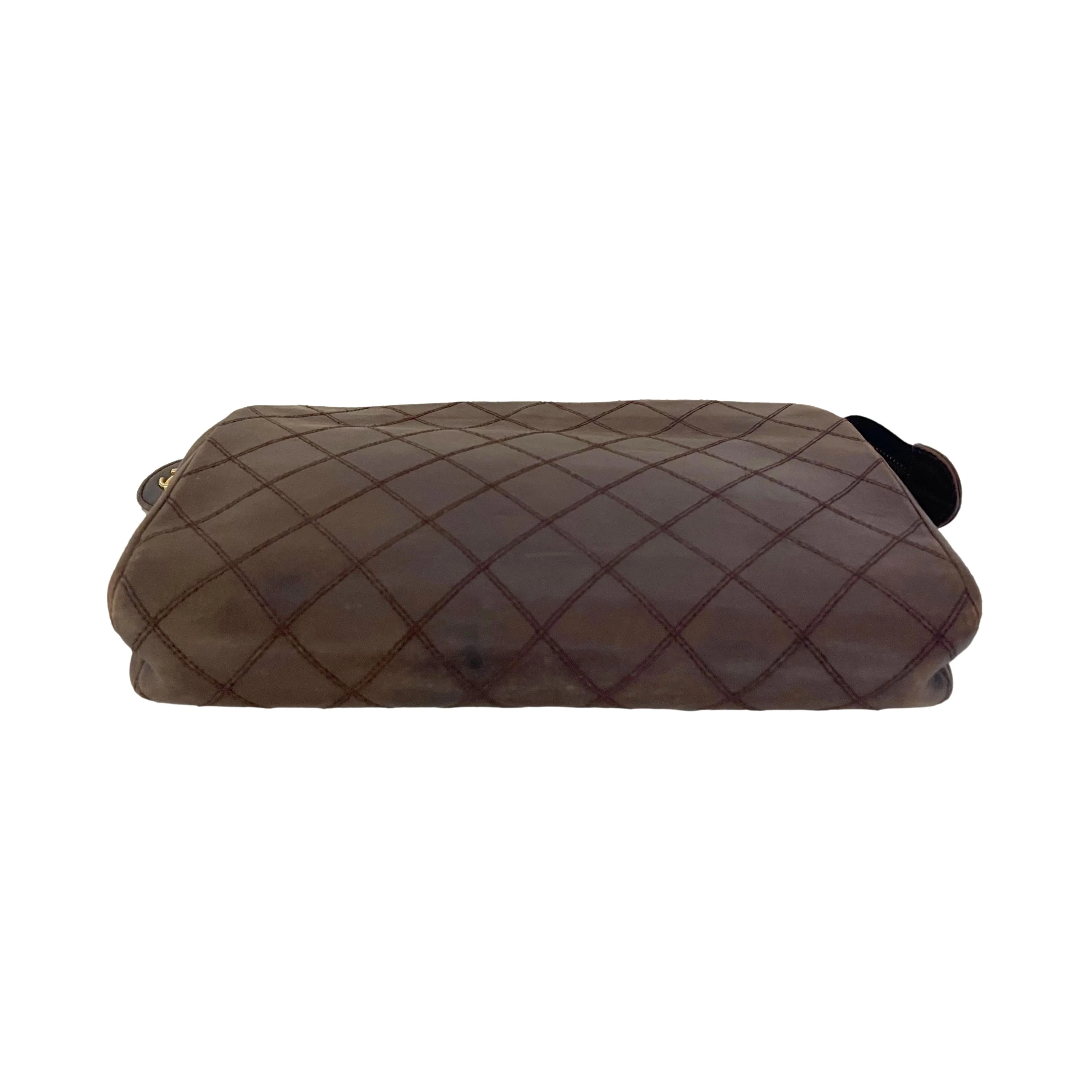 Chanel Brown Logo Clutch - Image 2