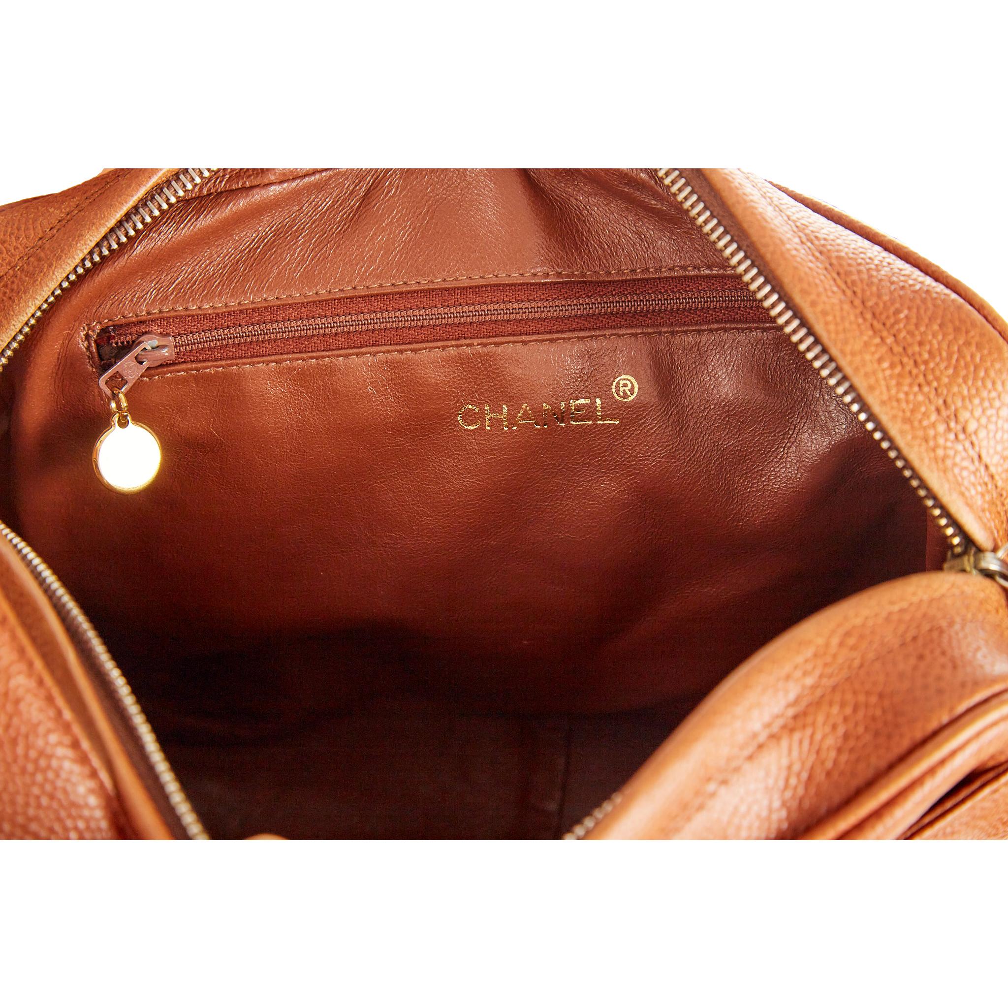 Chanel Brown Logo Messenger Bag - Image 4