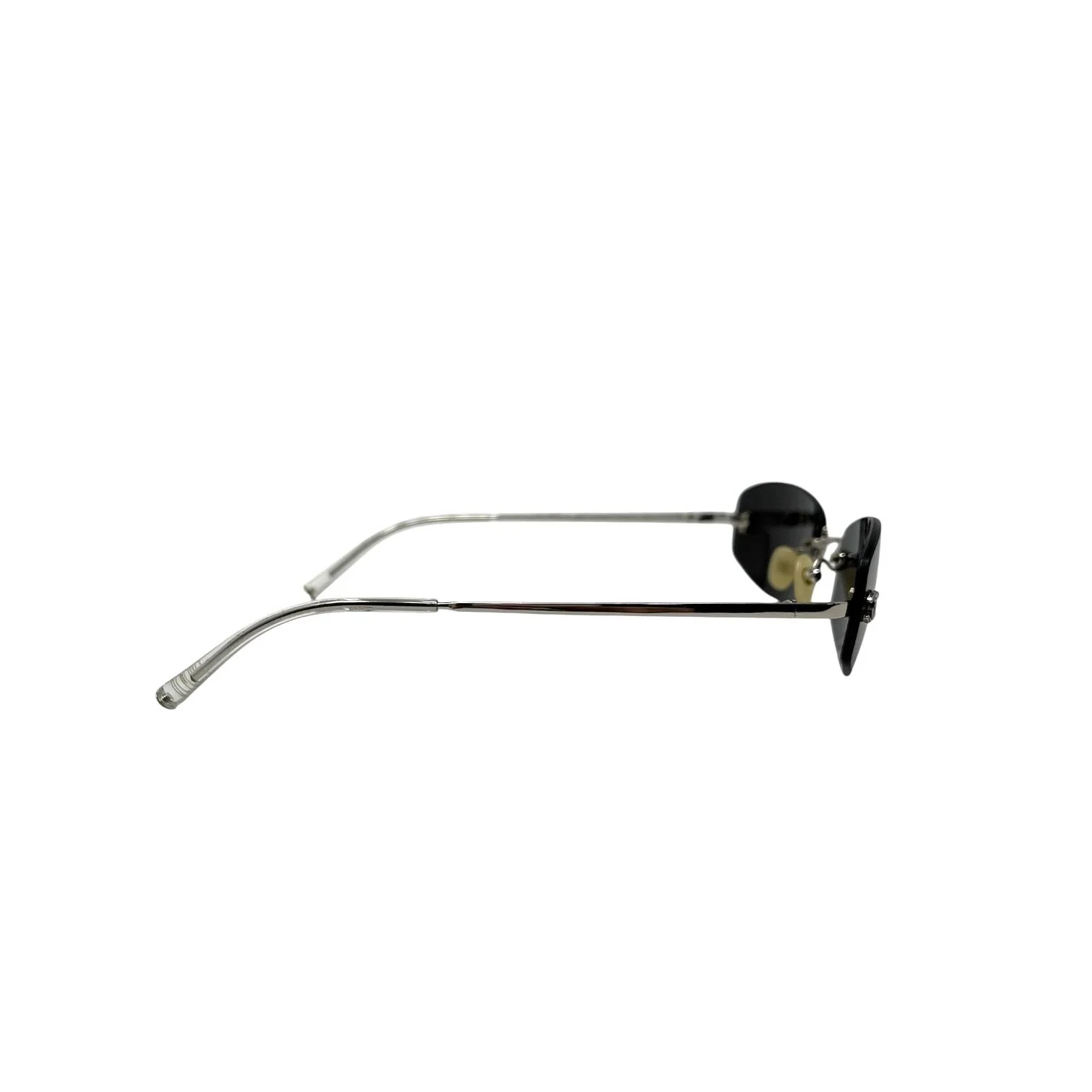 Chanel Brown Mini Rimless Sunglasses - Image 3