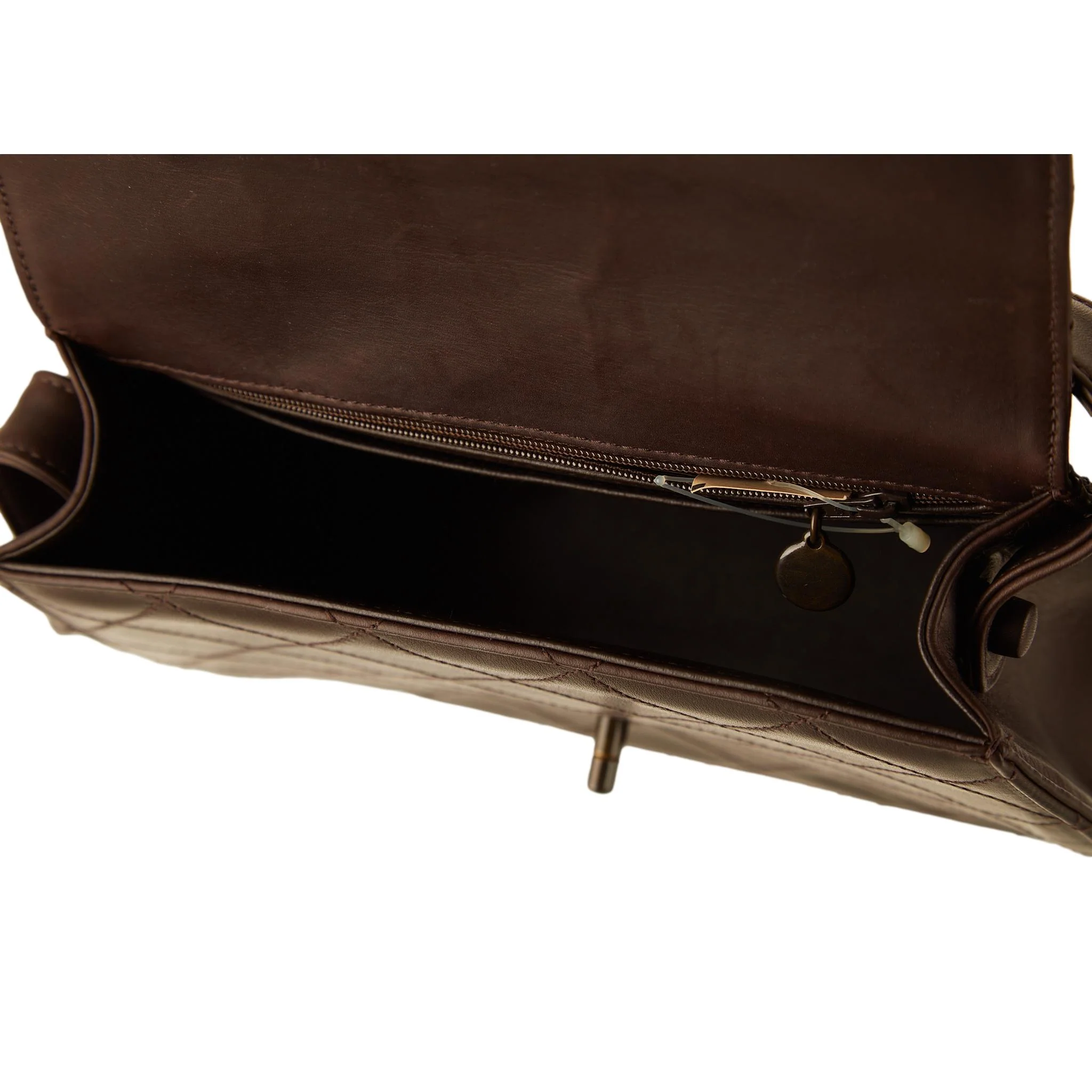 Chanel Brown Quilted Shoulder Bag - Image 4